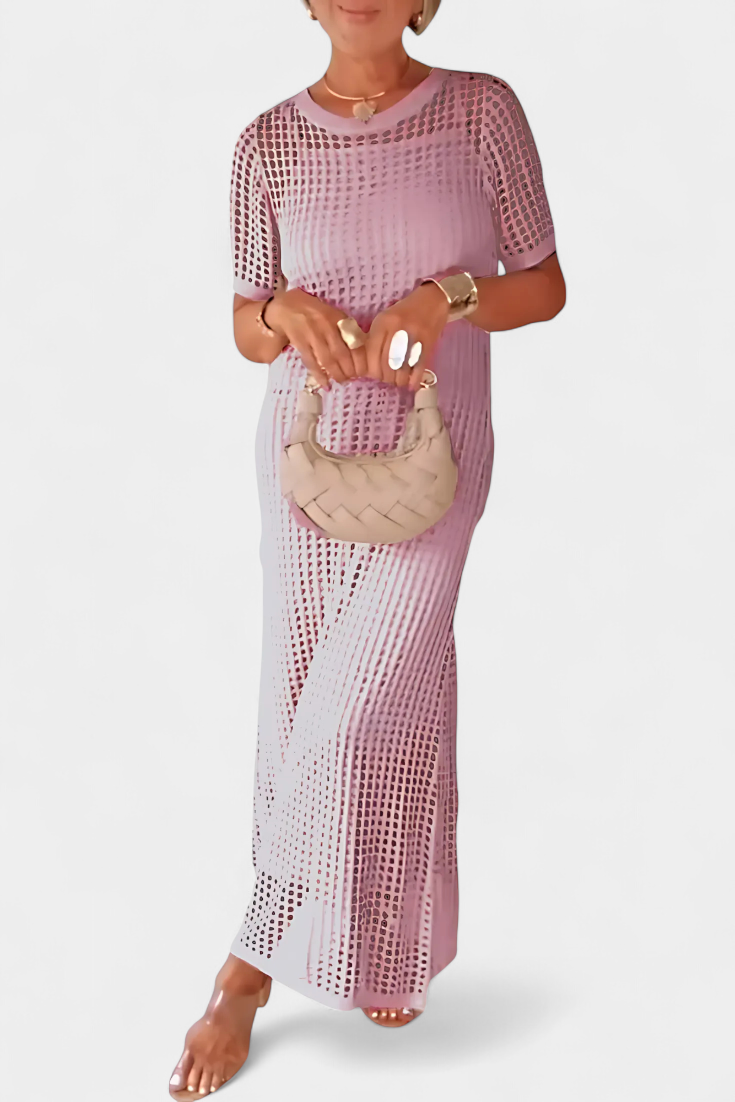 Balbina Φόρεμα Δύο Κομματιών με Λαιμόκοψη και Κοίλες Λεπτομέρειες