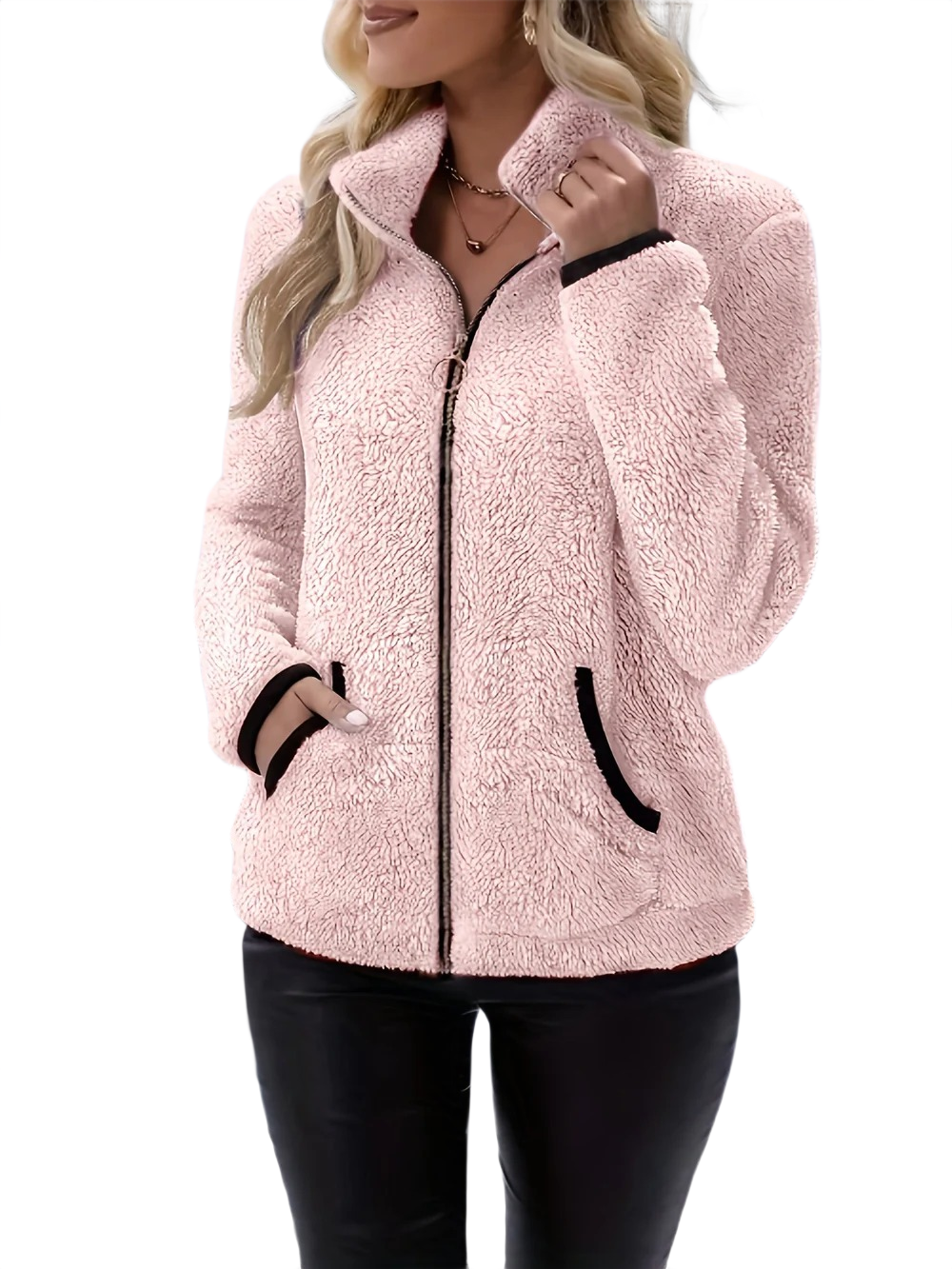 Liora | Εφαρμοστό Fleece με Επένδυση Plush (Slim-Fit Plush Fleece)