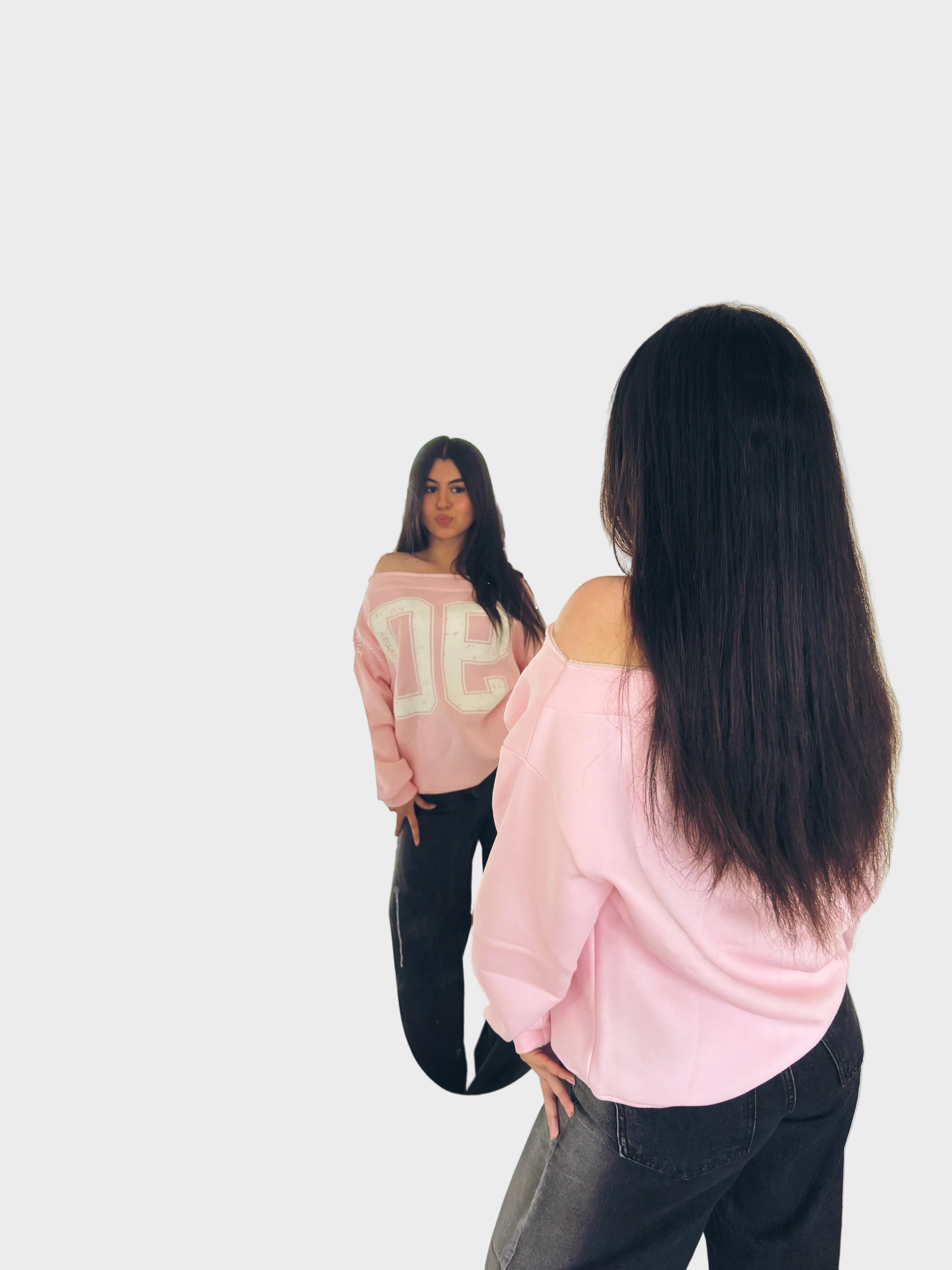 Nadeine | Φούτερ με έξω τους ώμους 90