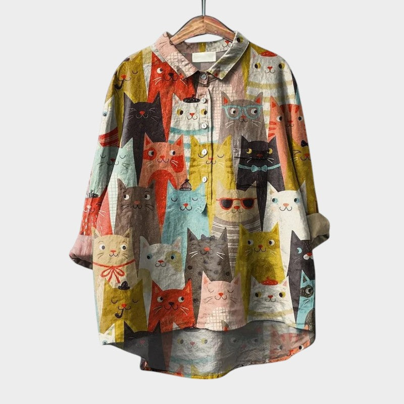 Astrid — Premium Μπλούζα με Δαντελένιο Τελείωμα