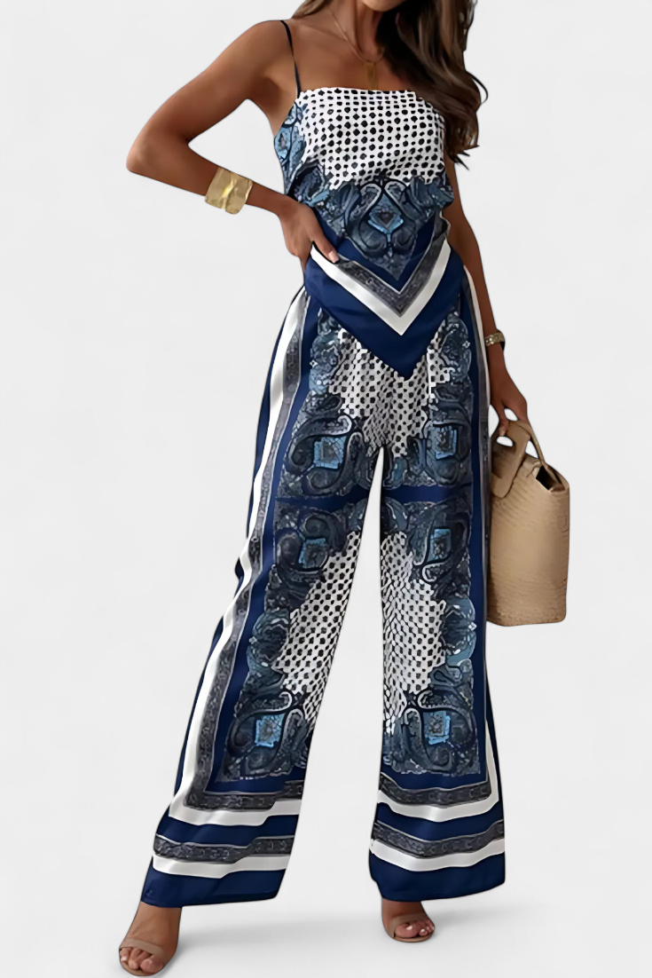 Leonie Set με Μοτίβο Paisley και Λουράκια