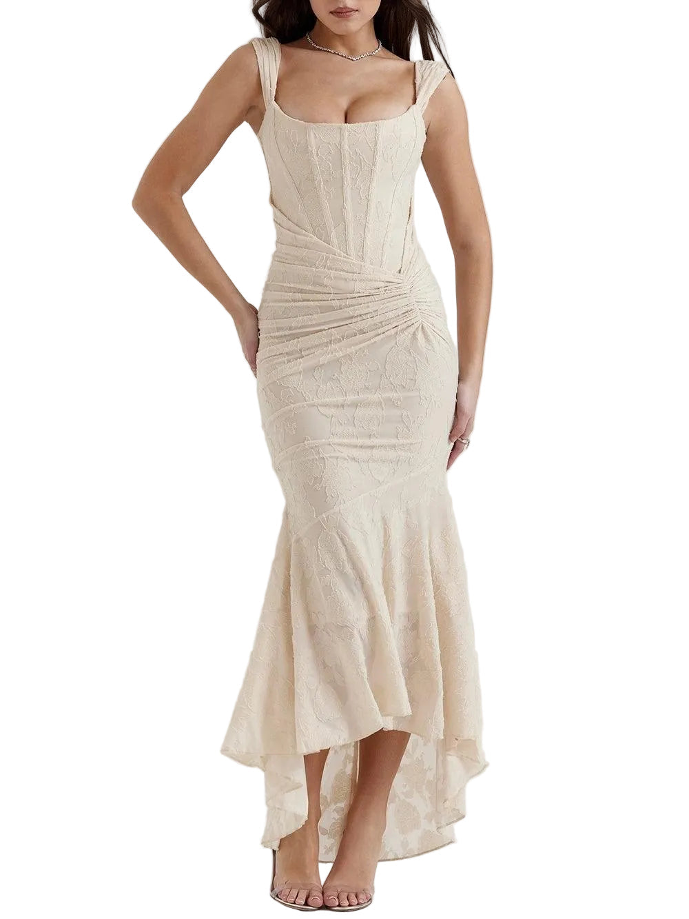 Bella | Μάξι Φλοράλ Φόρεμα Blue Bell (Blue bell floral maxi dress)