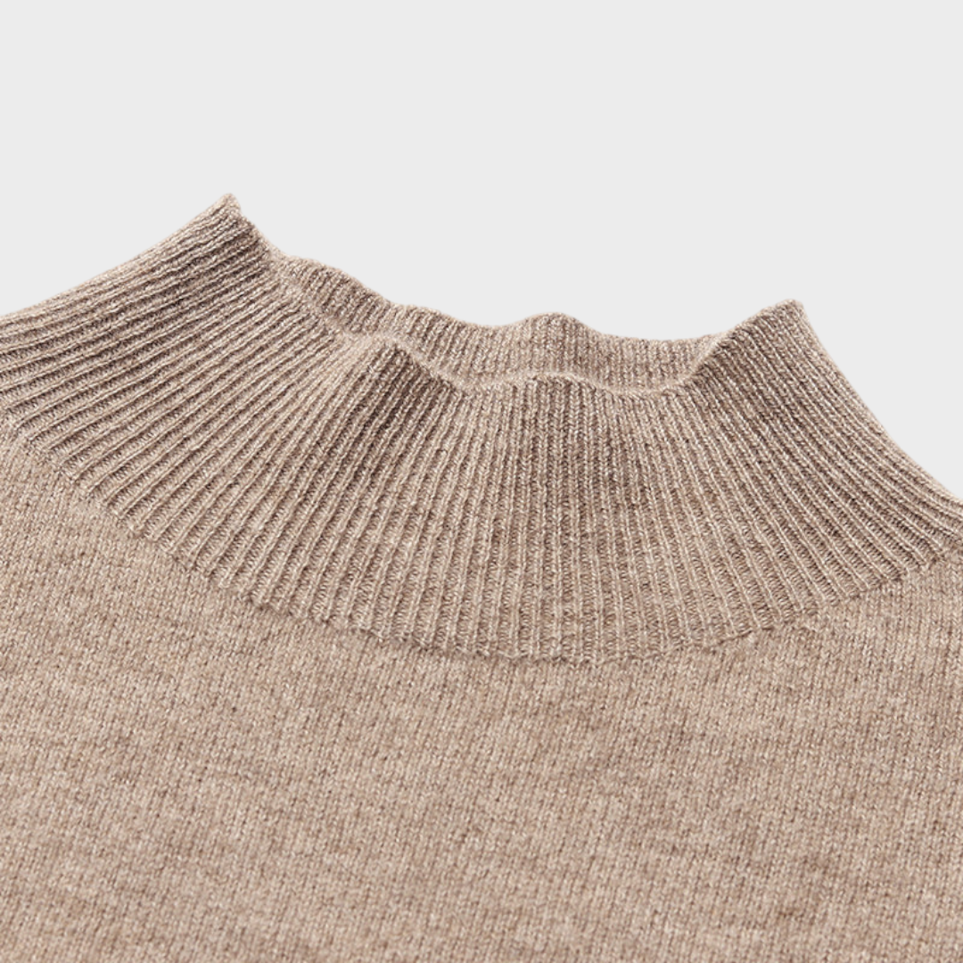 Divine | Γυναικείο Πουλόβερ Cashmere με Ψηλό Λαιμό