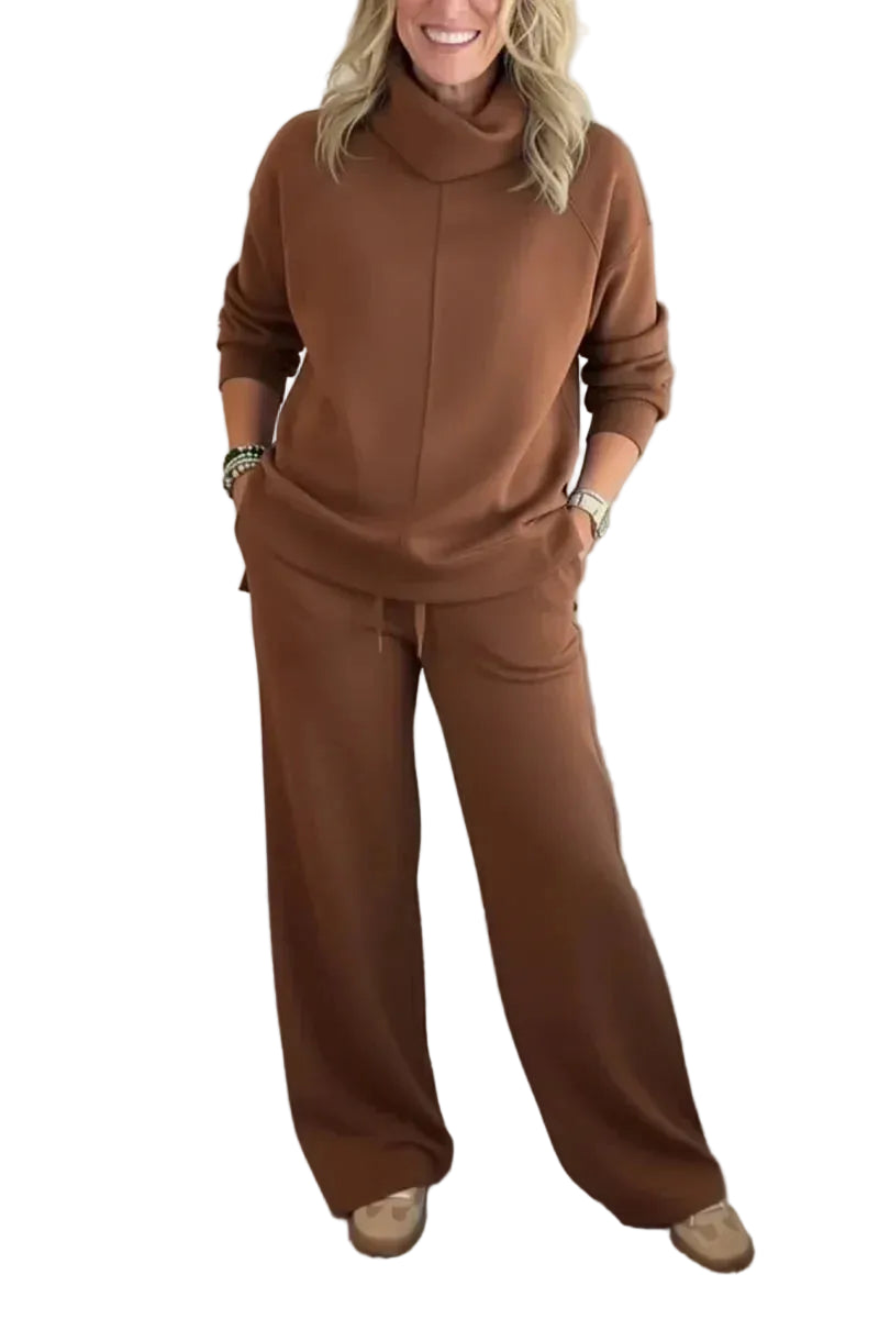 Misa - THALIA ΑΝΕΤΟ ΣΕΤ ΤΑΞΙΔΙΟΥ ΔΥΟ ΤΕΜΑΧΙΩΝ ΜΕ ΖΙΒΑΓΚ (THALIA COZY TWO-PIECE TURTLENECK TRAVEL SET)