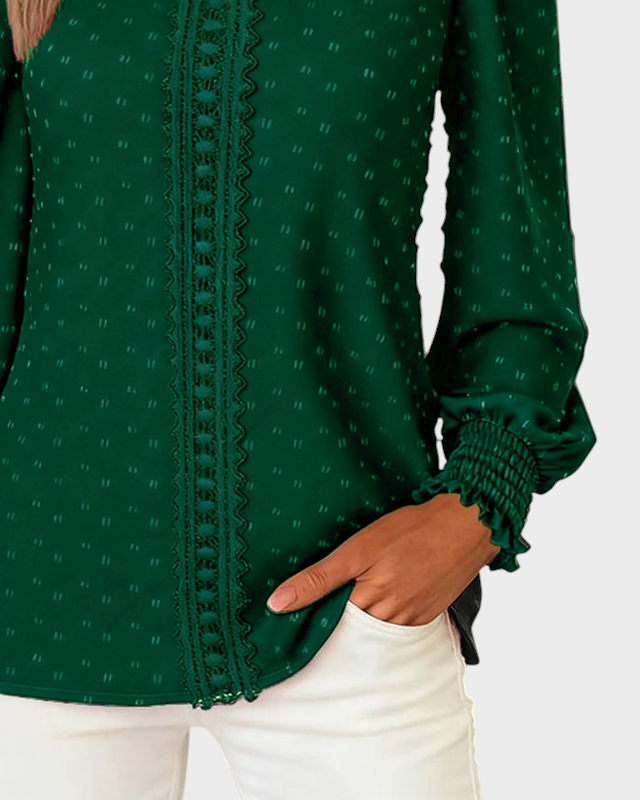 Lilibeth | Μπλούζα με Στρογγυλή Λαιμόκοψη και Φουσκωτά Μανίκια