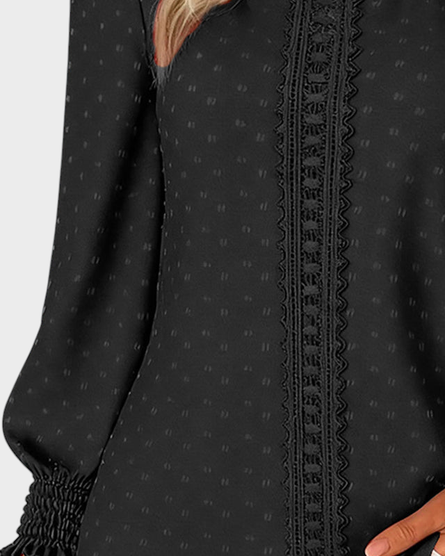 Lilibeth | Μπλούζα με Στρογγυλή Λαιμόκοψη και Φουσκωτά Μανίκια