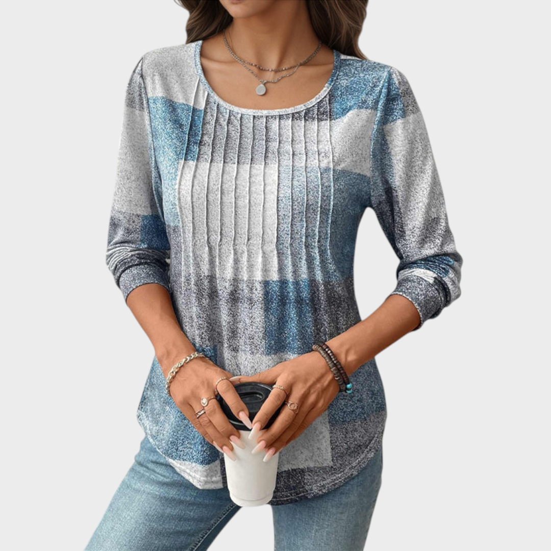 Marj | Μπλουζάκι Vintage με Μακριά Μανίκια