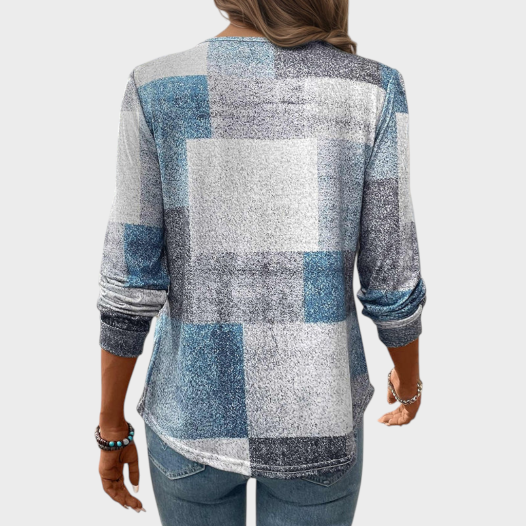 Marj | Μπλουζάκι Vintage με Μακριά Μανίκια