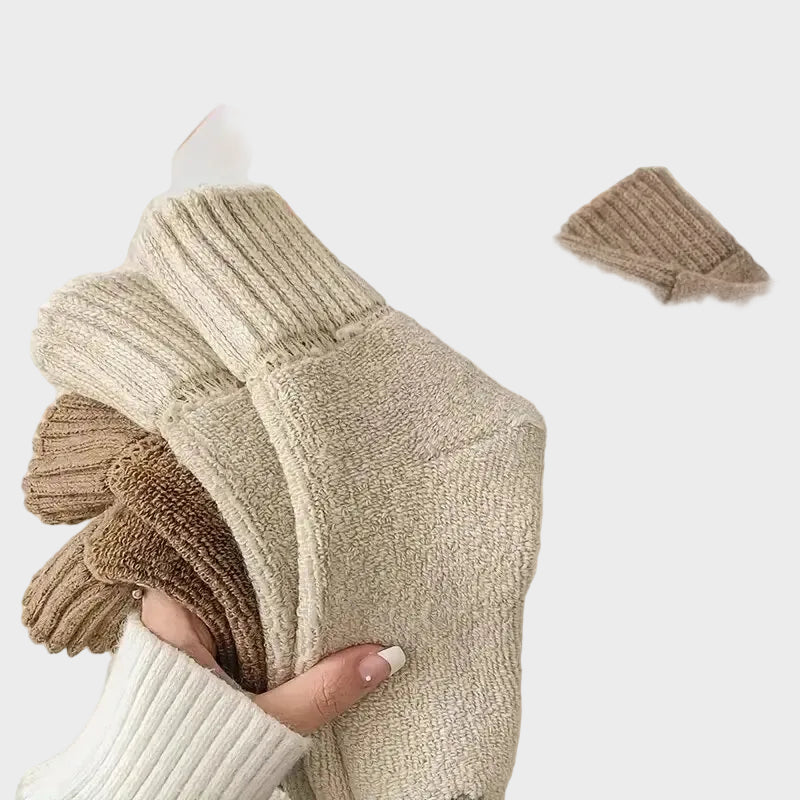 Sally | Mid Calf Cotton Winter Socks