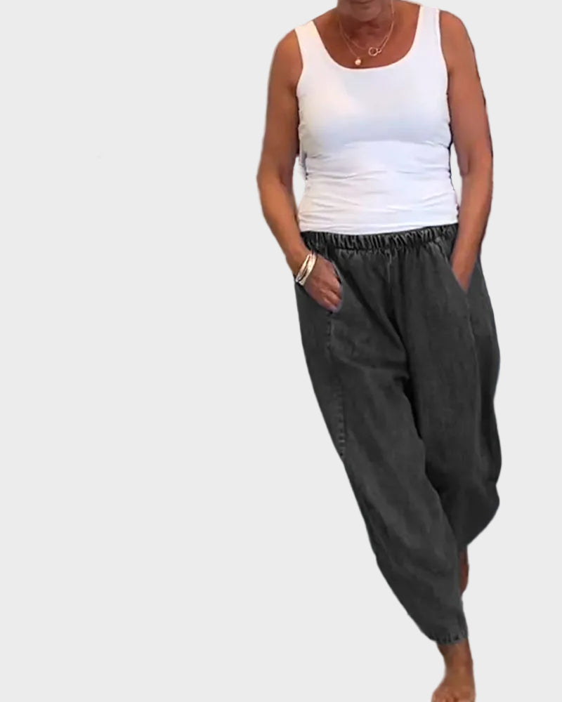 Gwen| Χαλαρό Τζιν με Ελαστική Μέση