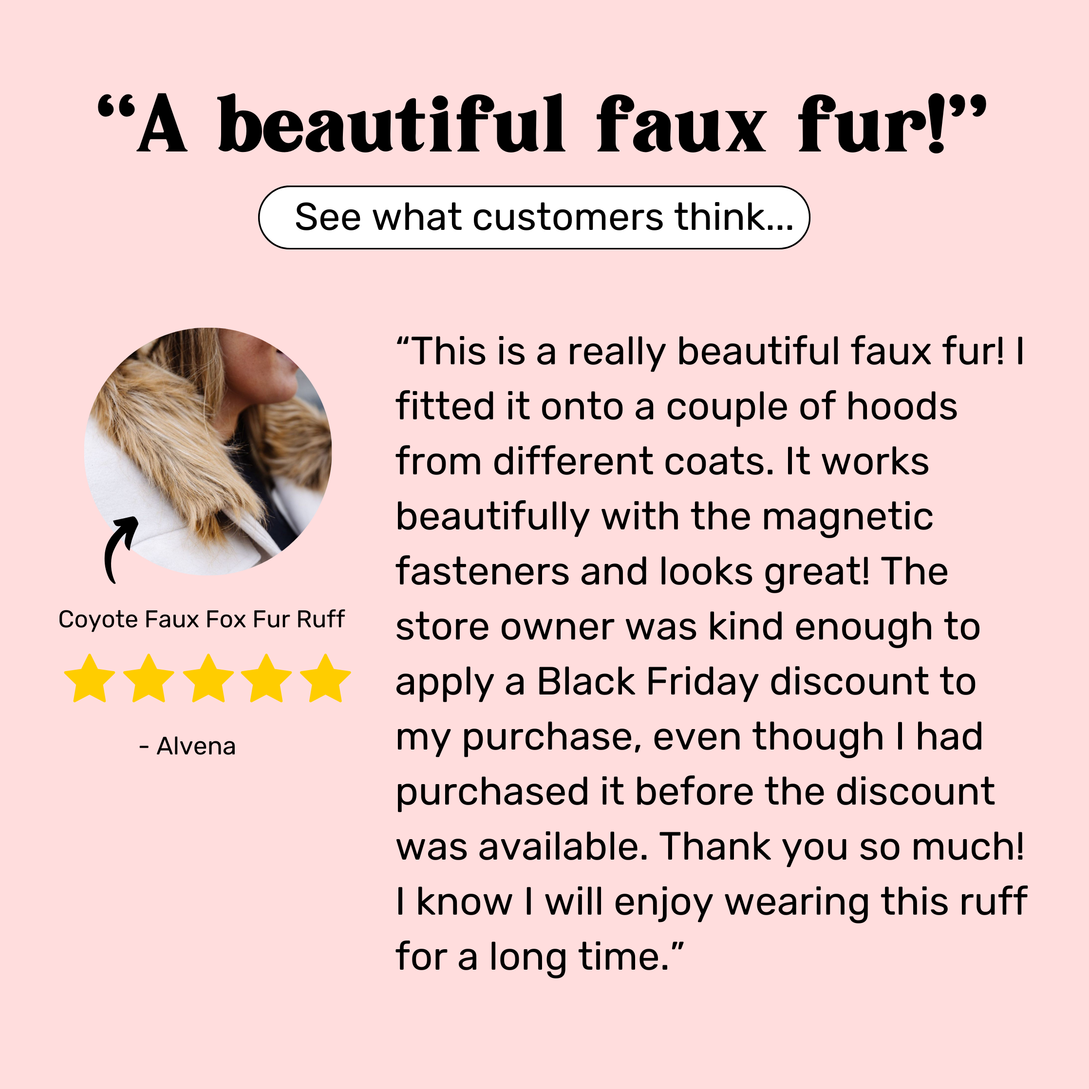 April | Προστατευτικό Λαιμού από Τεχνητή Γούνα Αρκτικής Αλεπούς - Λευκό