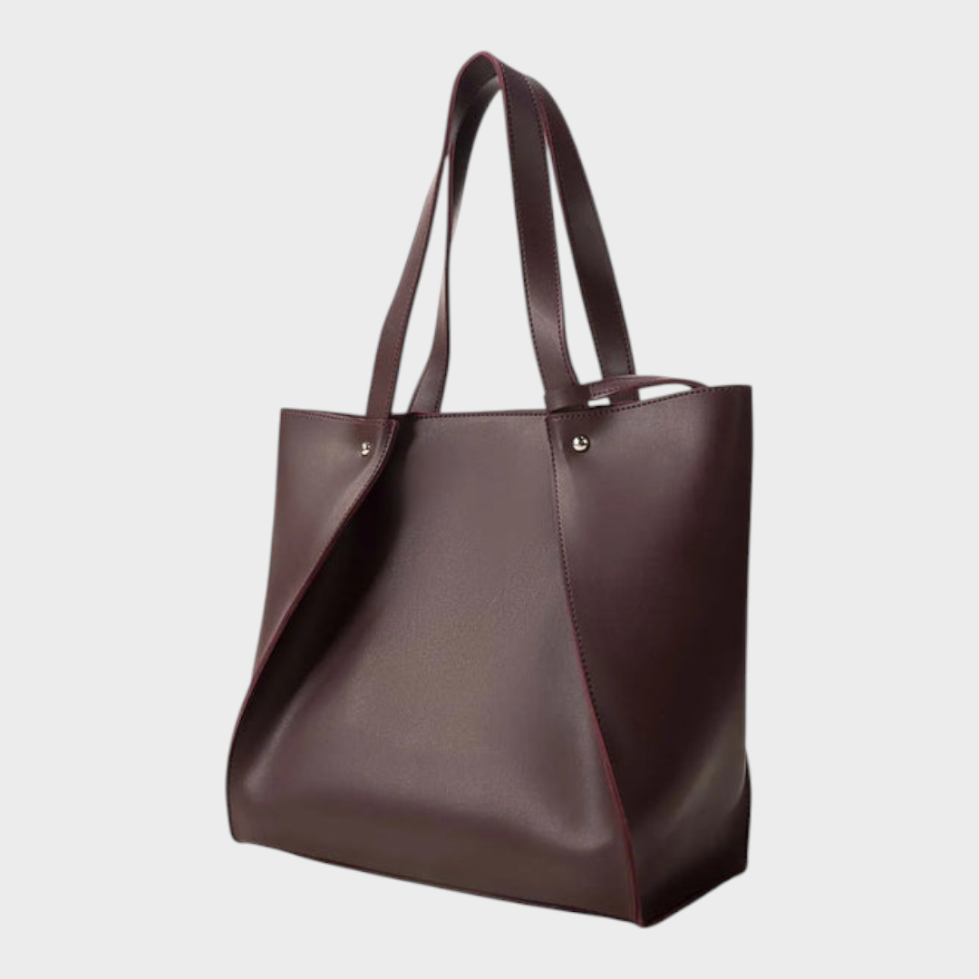 Cheska | Καφέ Τσάντα Tote IBS-TTB25-008