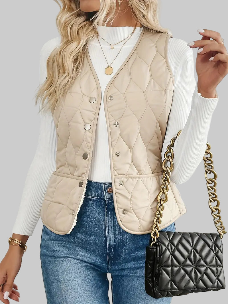 Pique καπιτονέ μπόμπερ γιλέκο