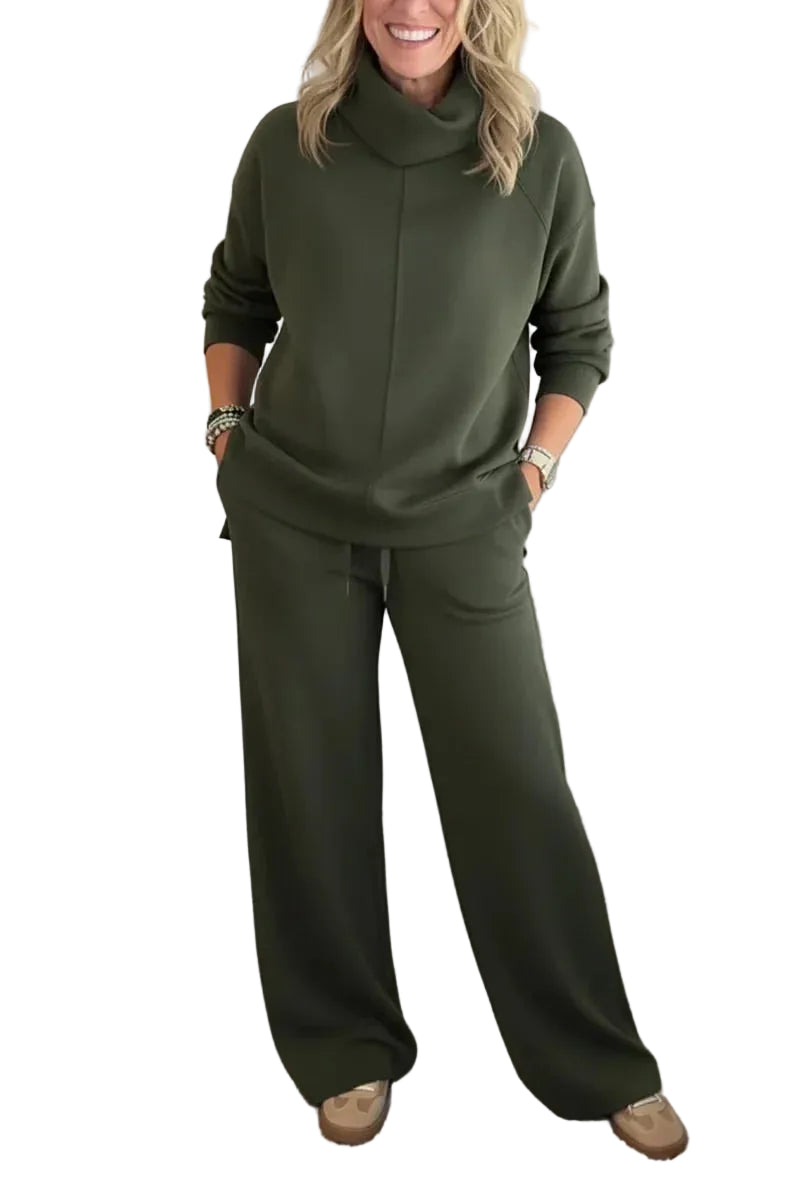 Misa - THALIA ΑΝΕΤΟ ΣΕΤ ΤΑΞΙΔΙΟΥ ΔΥΟ ΤΕΜΑΧΙΩΝ ΜΕ ΖΙΒΑΓΚ (THALIA COZY TWO-PIECE TURTLENECK TRAVEL SET)