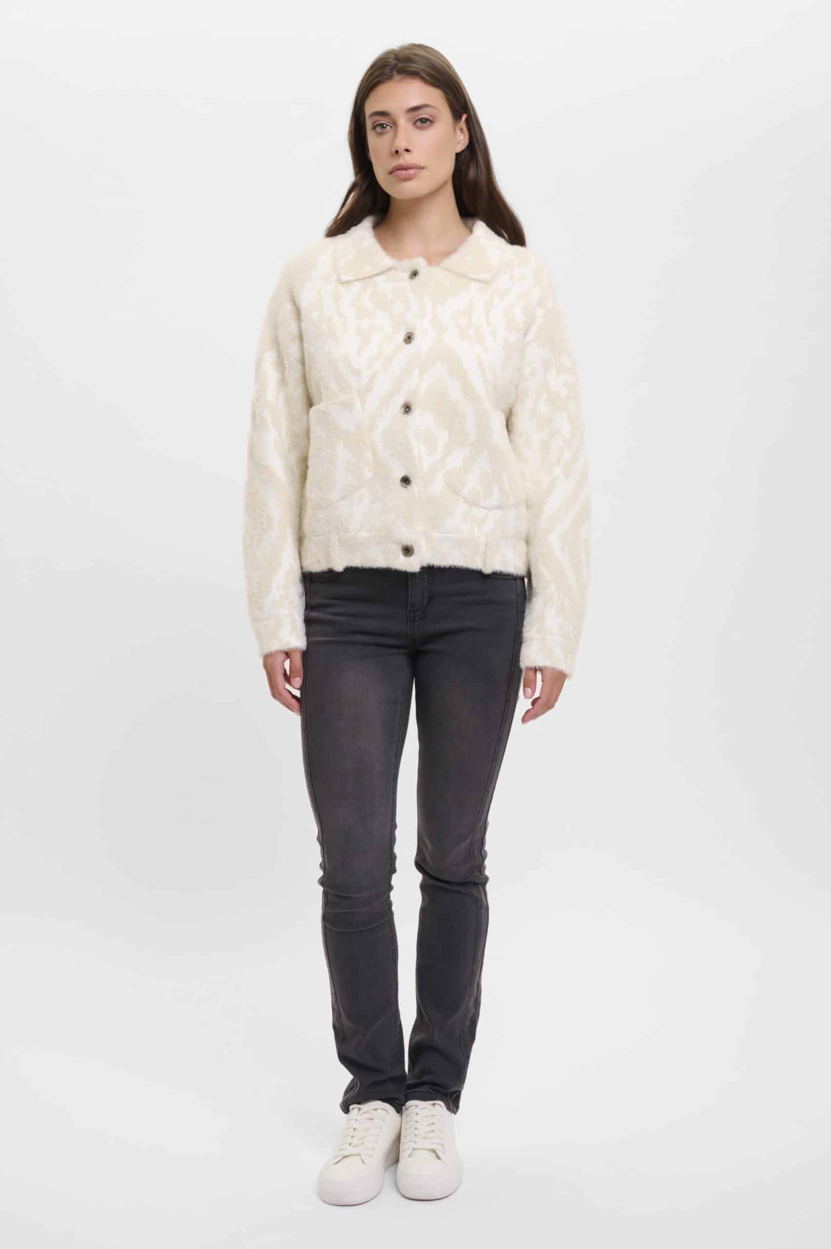 Bubbly Boxy Jacket, Birch ikat