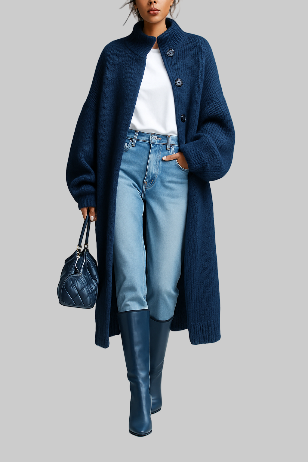 Aveline™ | Ζεστή Πλεκτή Μακριά Ζακέτα