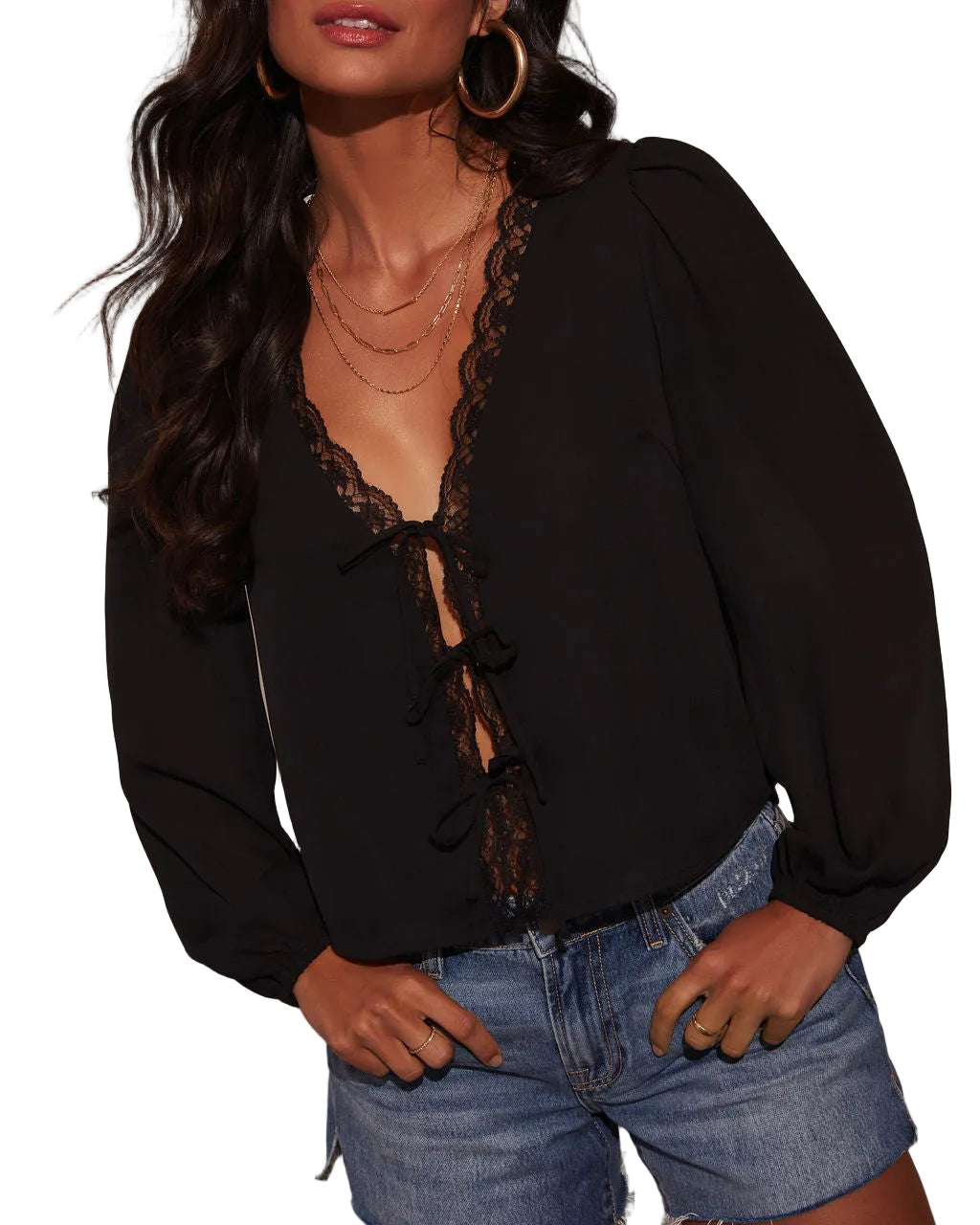 Alice |Alonso Τοπ με Δαντελένια Λεπτομέρεια (Alonso Lace Trim Top)