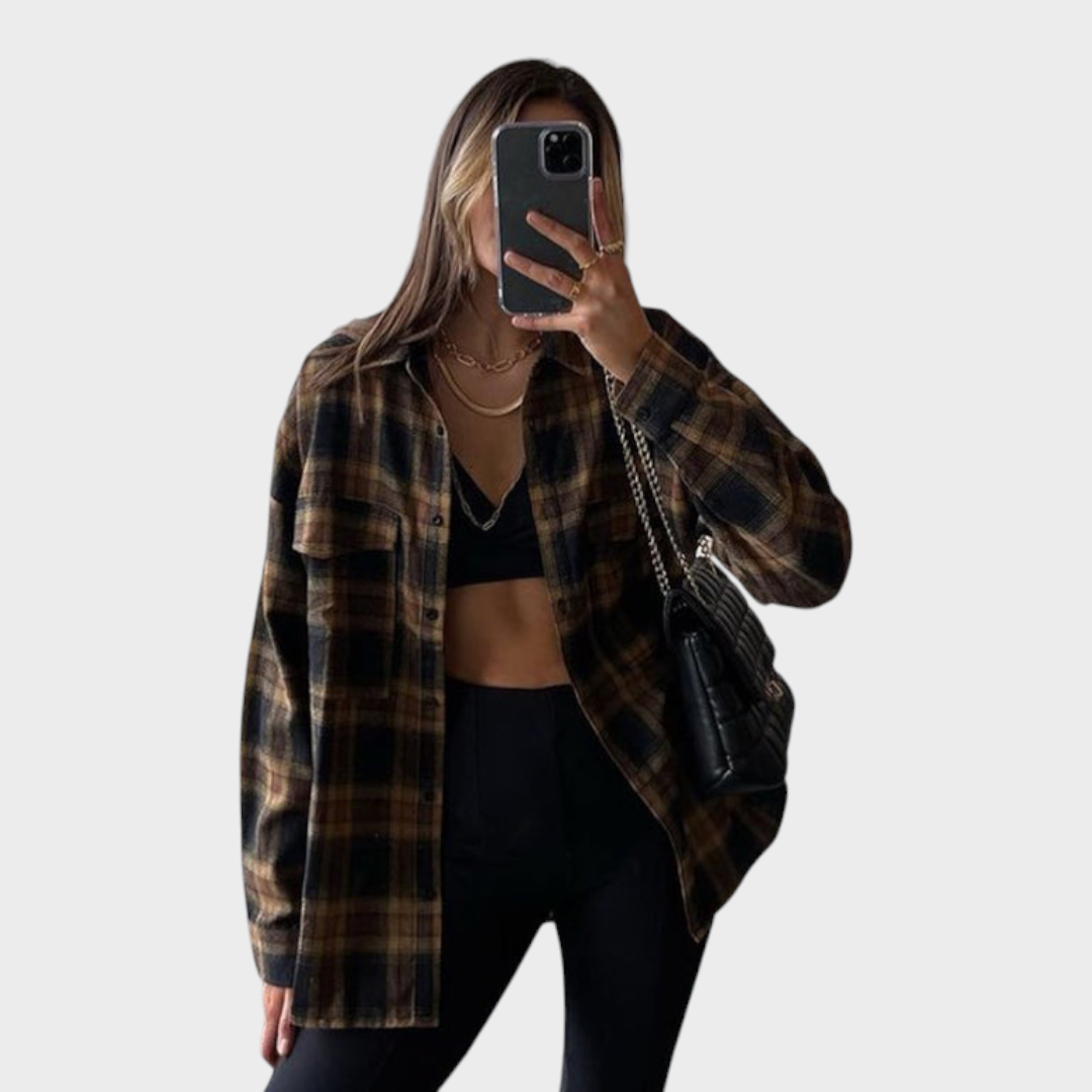 Alaysia | Φλοράλ Μοκα Πλάιν Φλάνελ