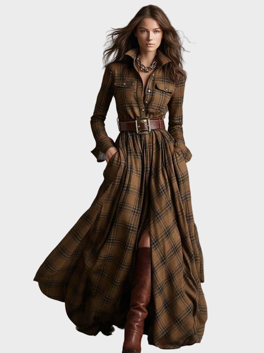 Scarlett | Φόρεμα-Πουκάμισο με Ζώνη