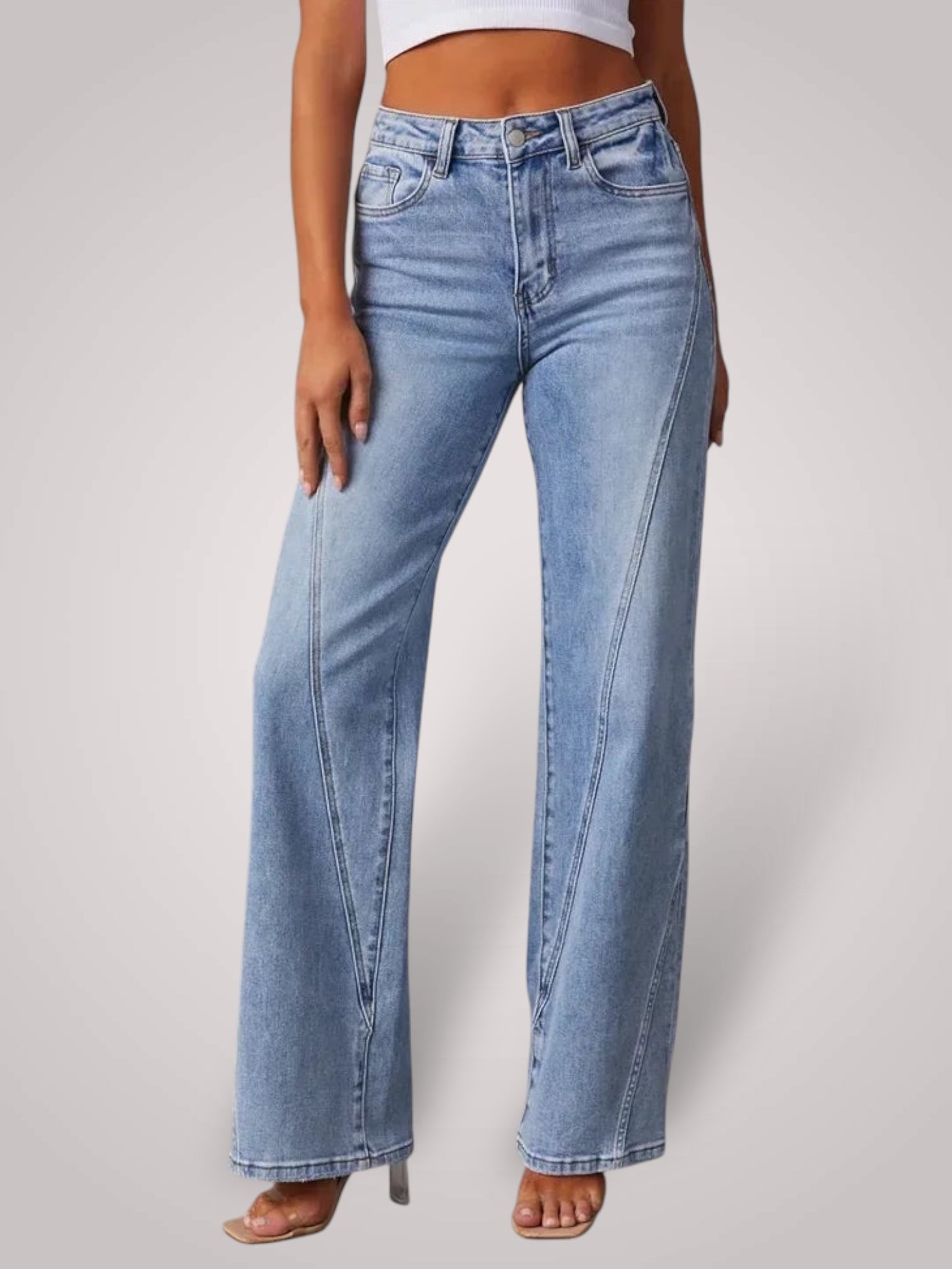 Λόβα | Mid-Rise Φαρδύ Μπατζάκι Jeans