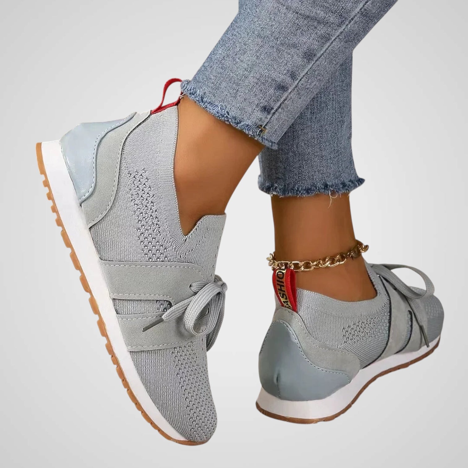 Τζέμα | Γυναικεία Δίχτυ με Κορδόνια Παπούτσια Για Ορθοπεδικό Σκοπούς