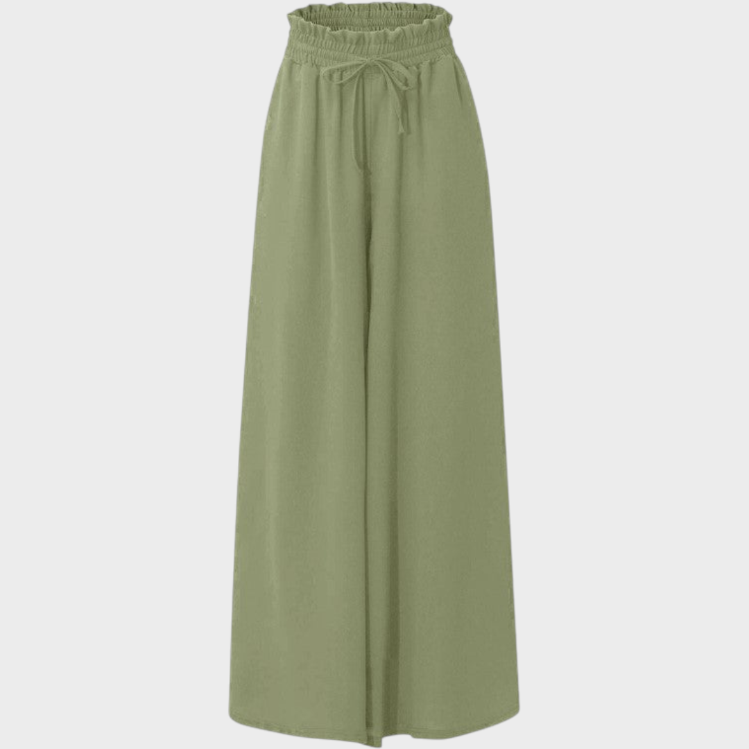 Tory | Παντελόνι Ice Silk με Ψηλή Μέση και Φαρδιά Πόδια