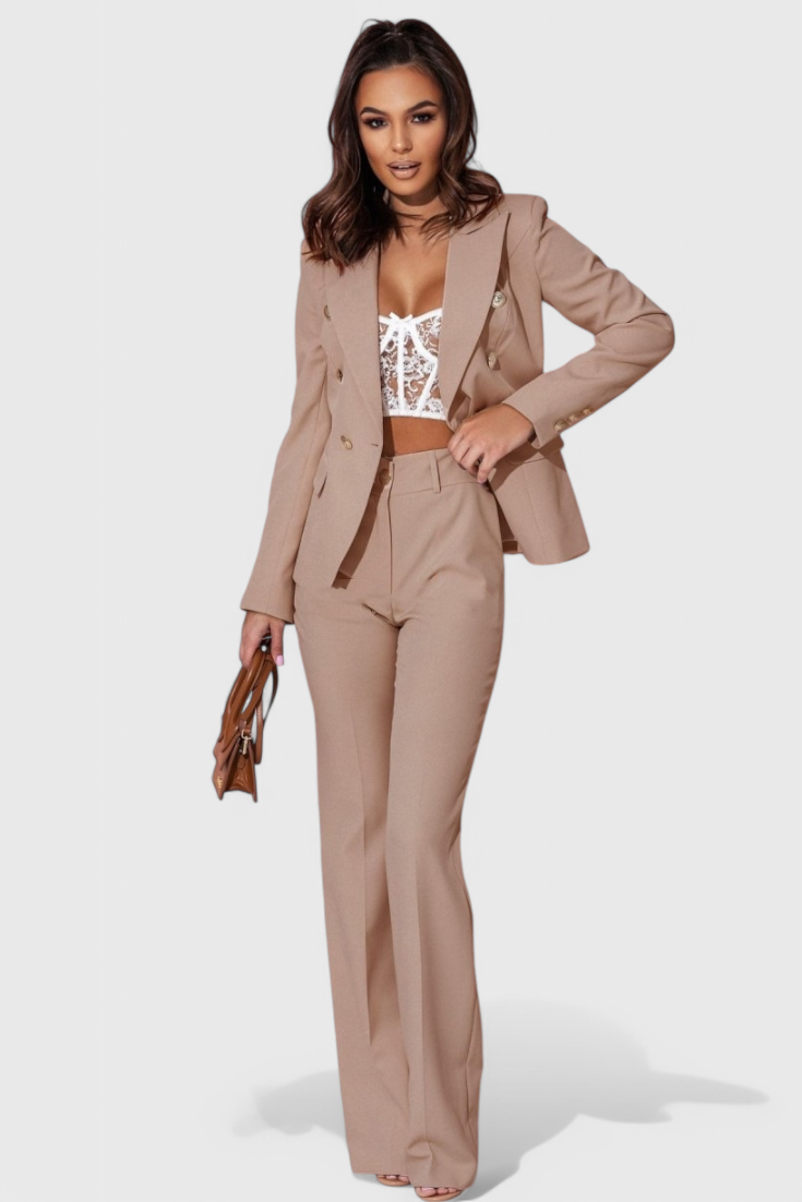 Rosalin Κομψό Σετ με Blazer και Παντελόνι