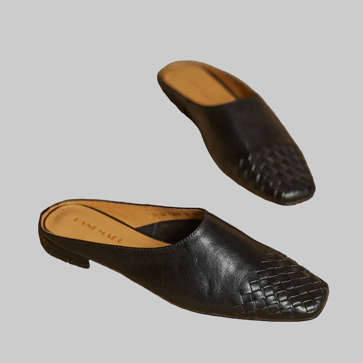 Μουλάρια Nuvella Δερμάτινα Τετράγωνα