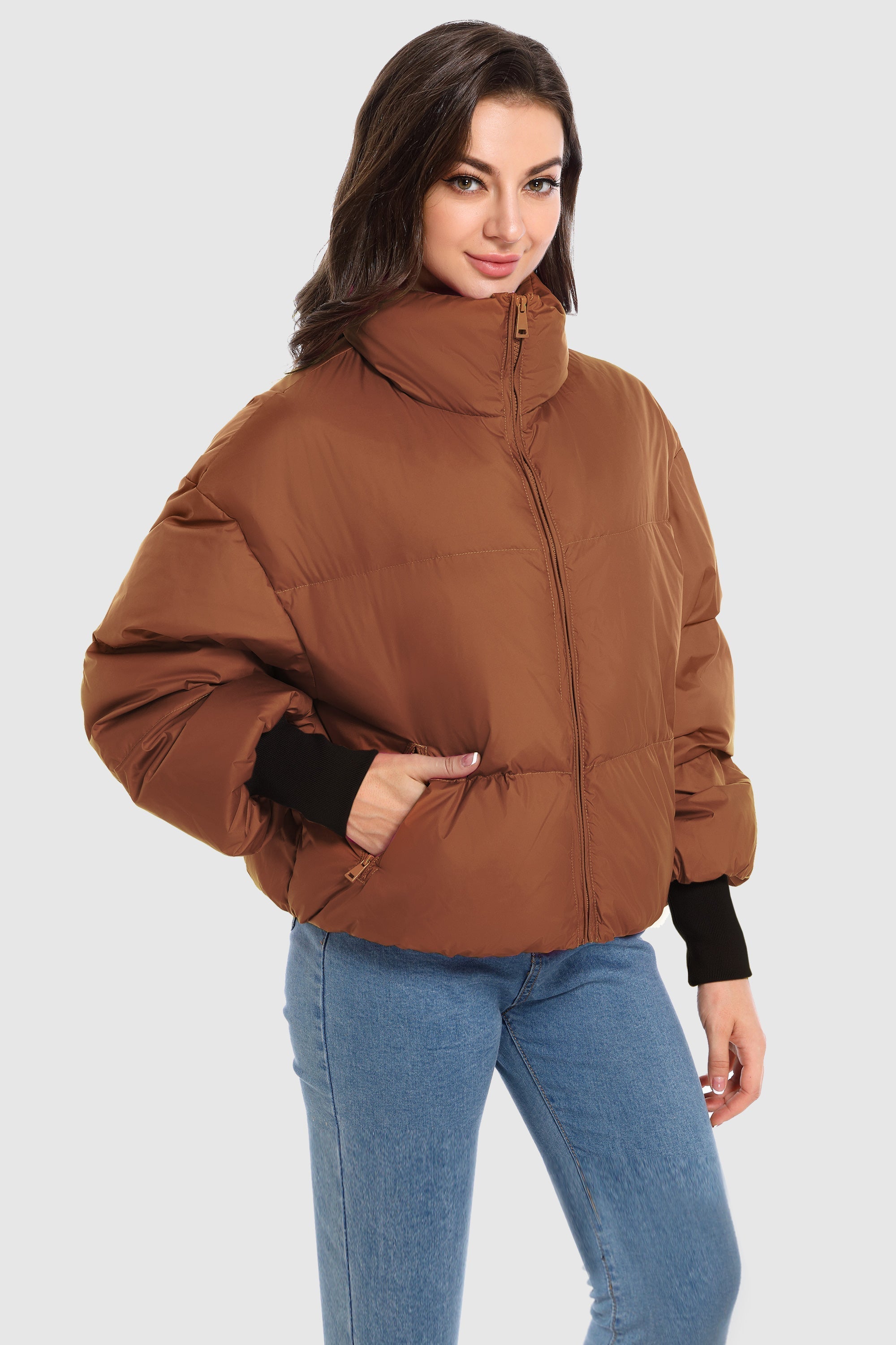 Dela | Κλασικό Κοντό Oversized Πουπουλένιο Παλτό