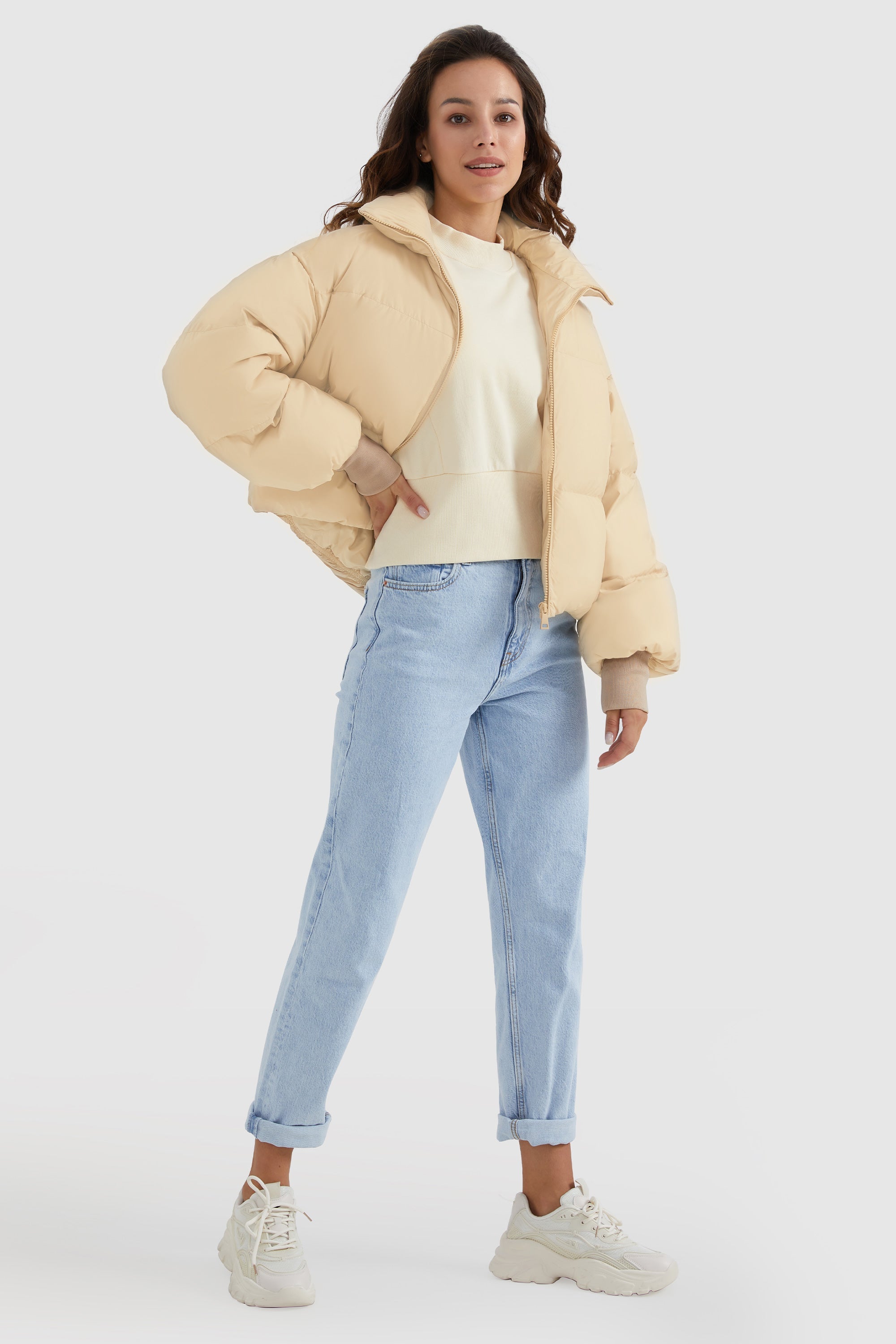 Dela | Κλασικό Κοντό Oversized Πουπουλένιο Παλτό