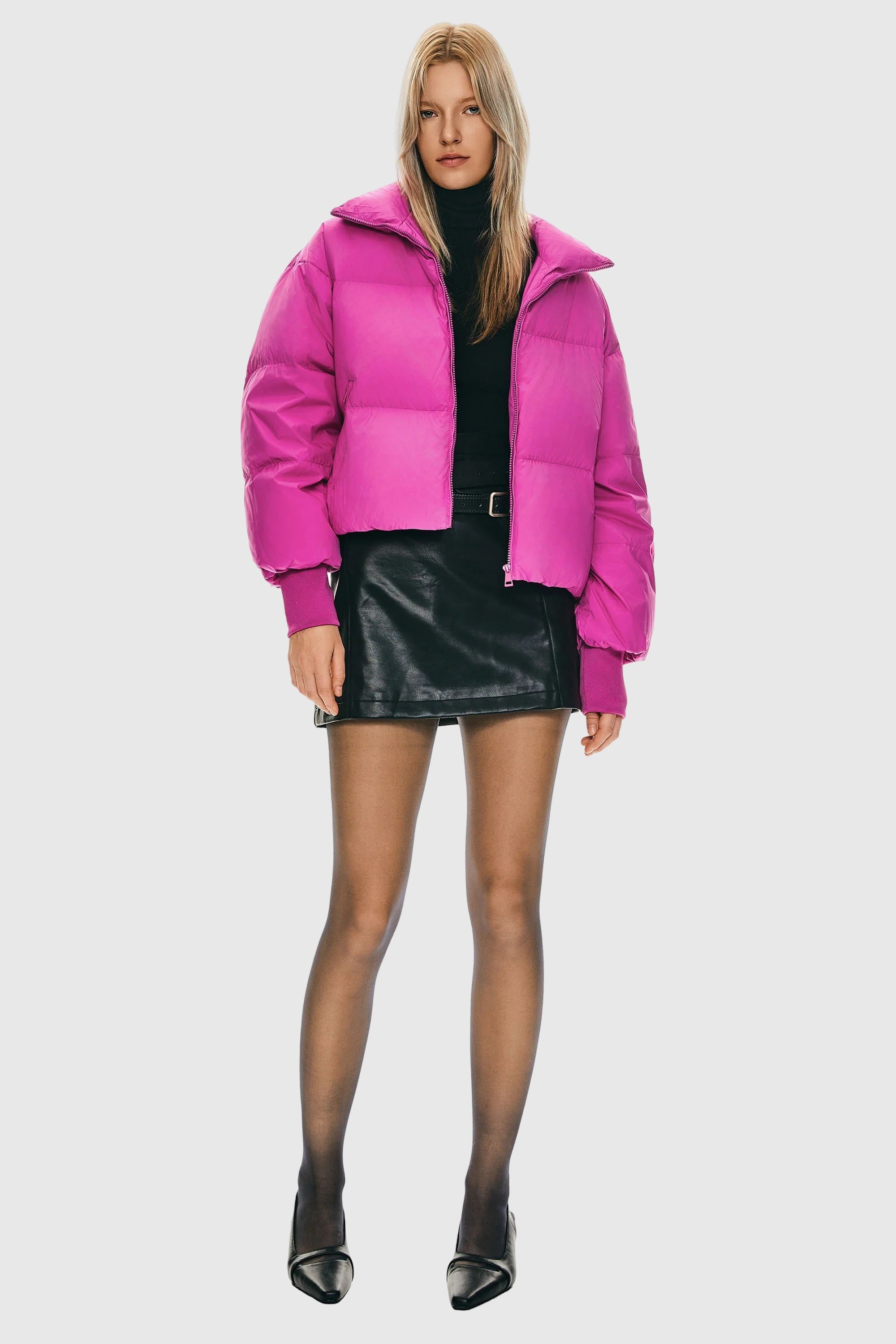 Dela | Κλασικό Κοντό Oversized Πουπουλένιο Παλτό