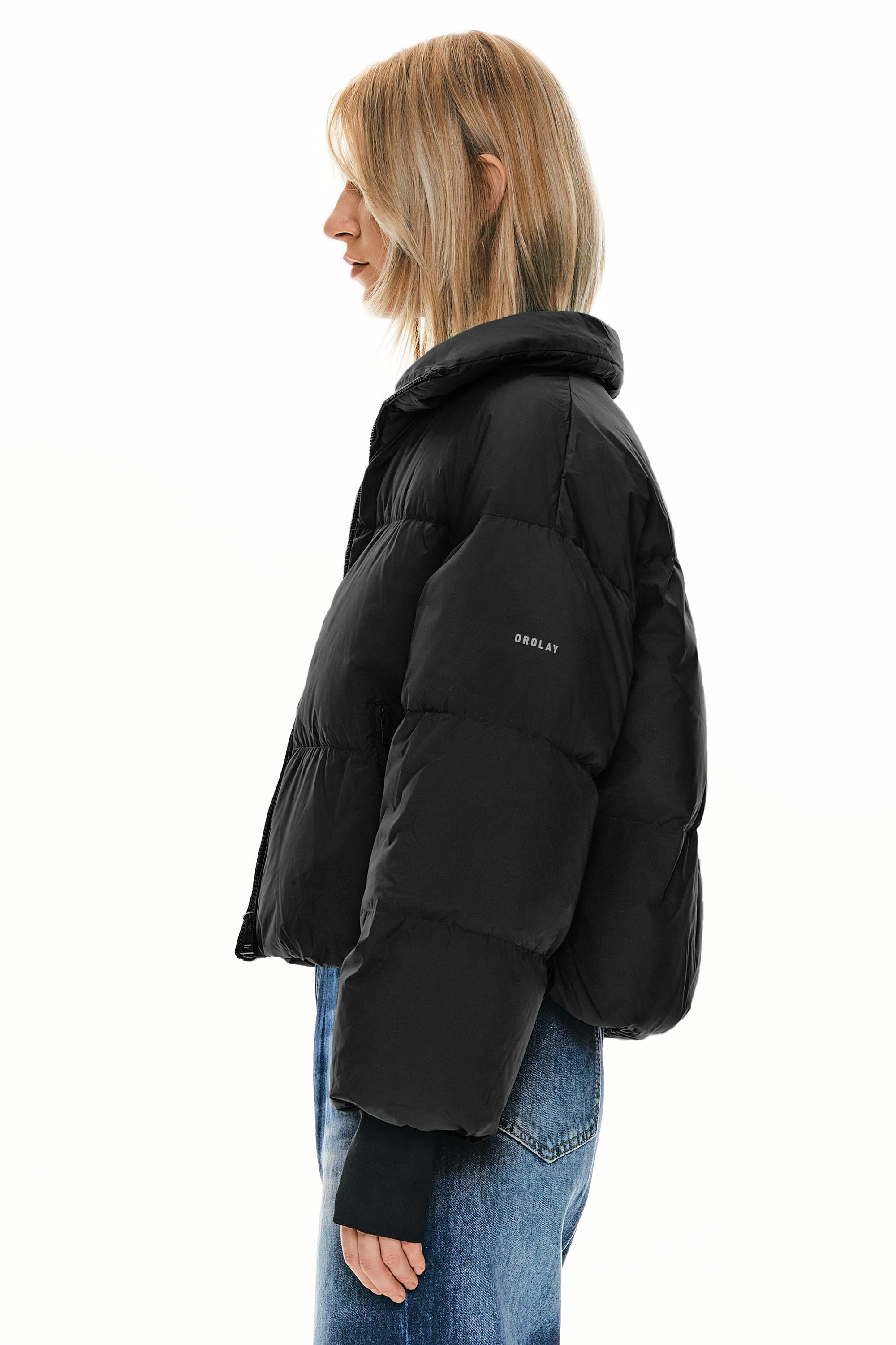 Dela | Κλασικό Κοντό Oversized Πουπουλένιο Παλτό