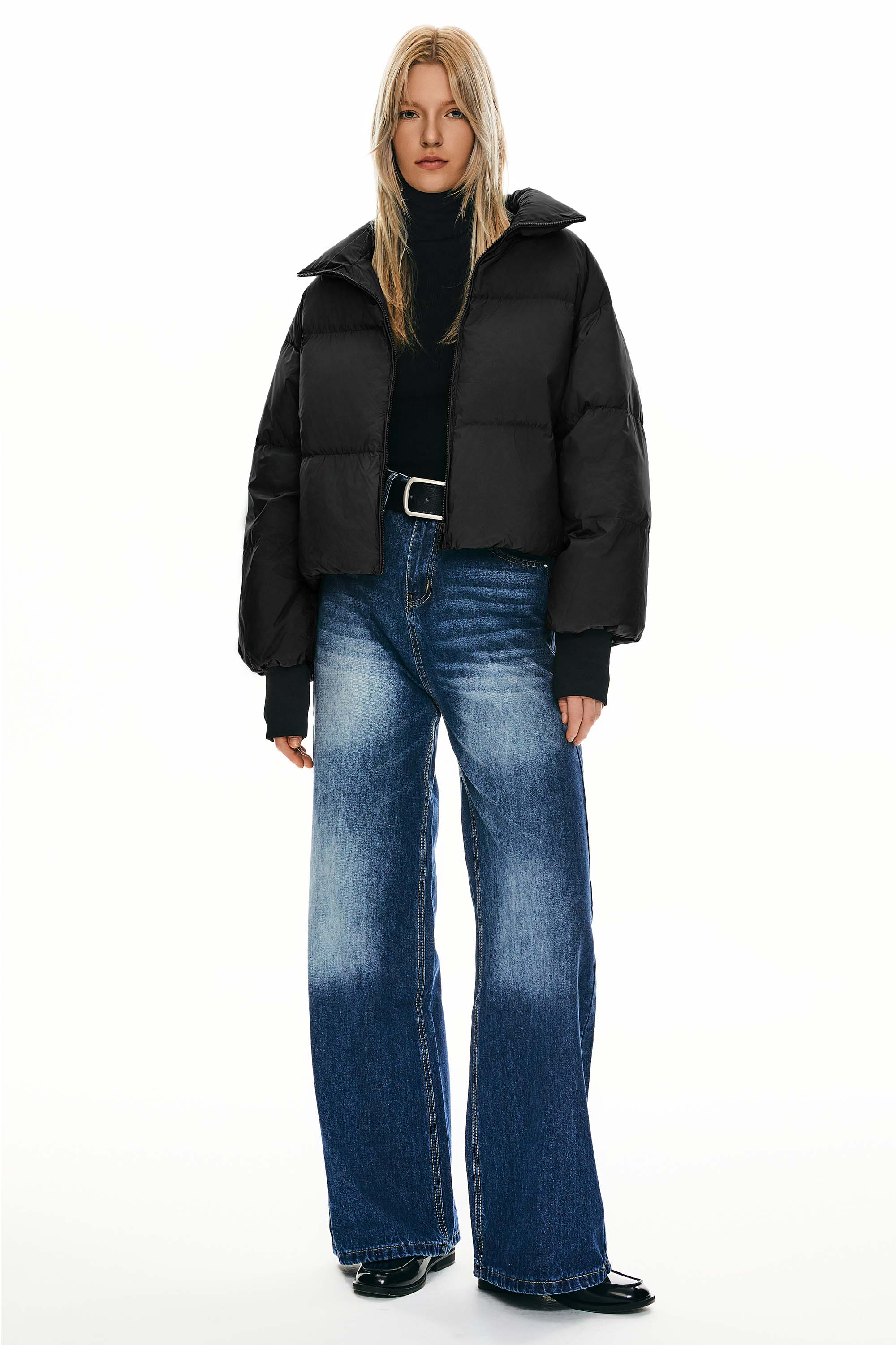 Dela | Κλασικό Κοντό Oversized Πουπουλένιο Παλτό