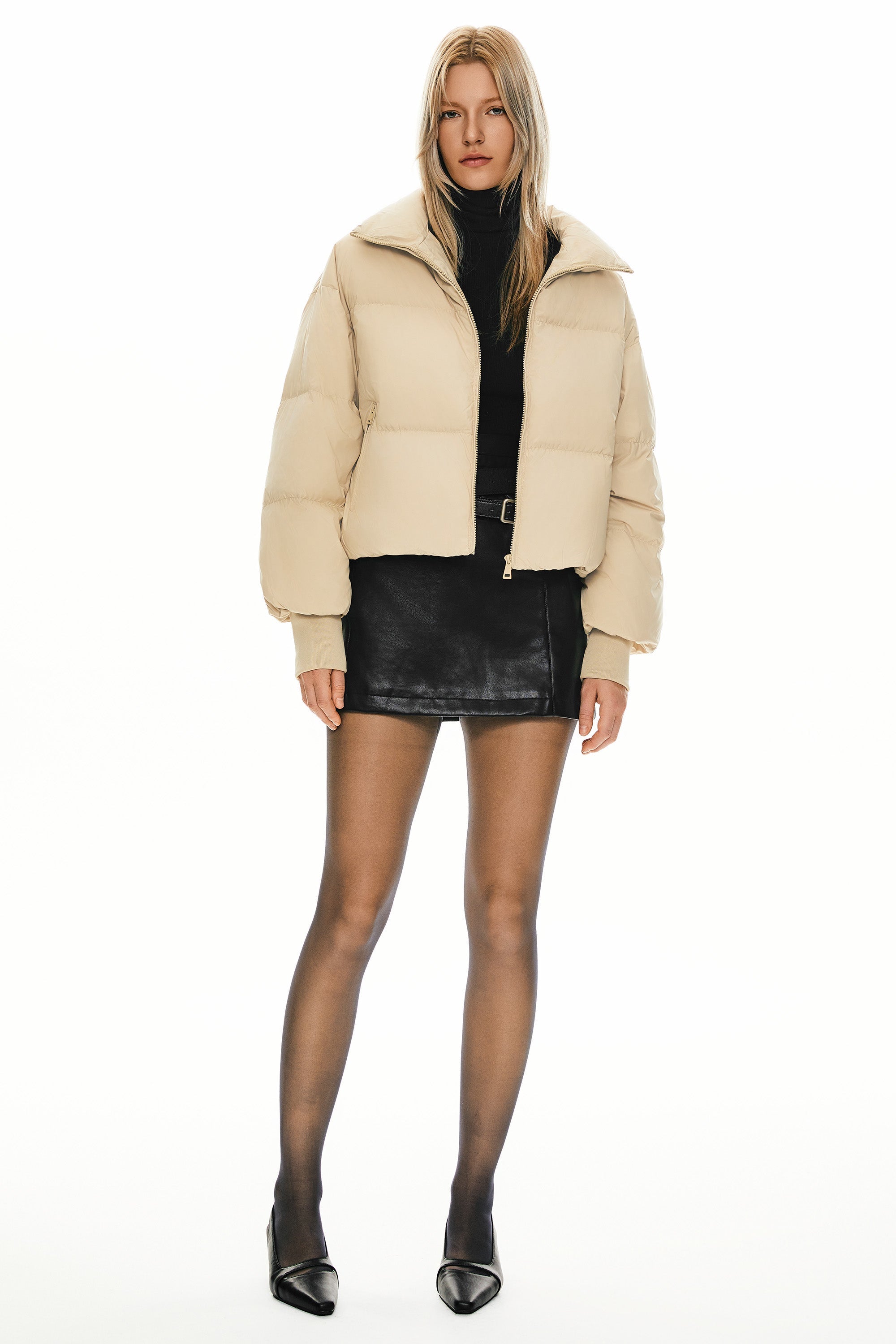 Dela | Κλασικό Κοντό Oversized Πουπουλένιο Παλτό