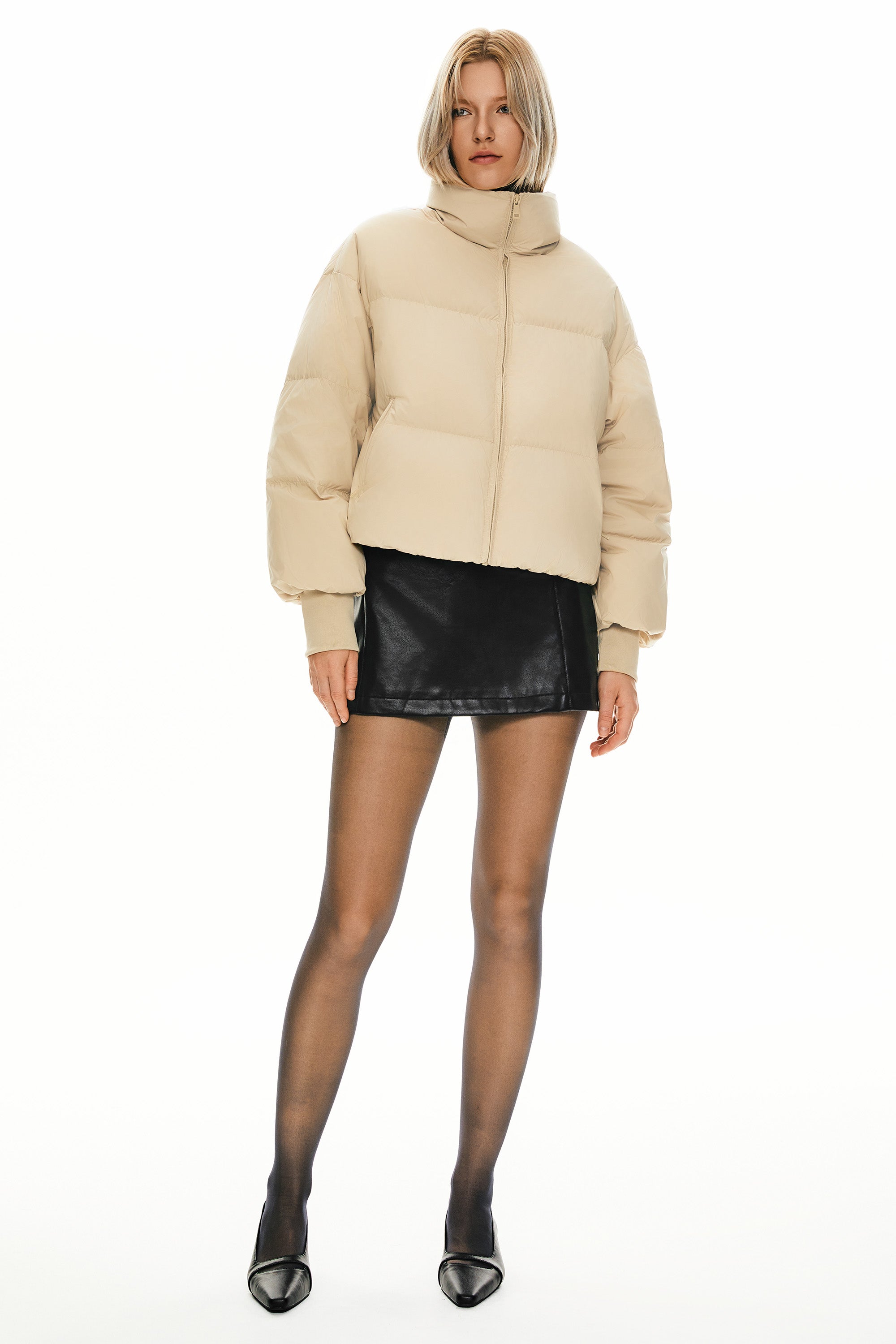 Dela | Κλασικό Κοντό Oversized Πουπουλένιο Παλτό