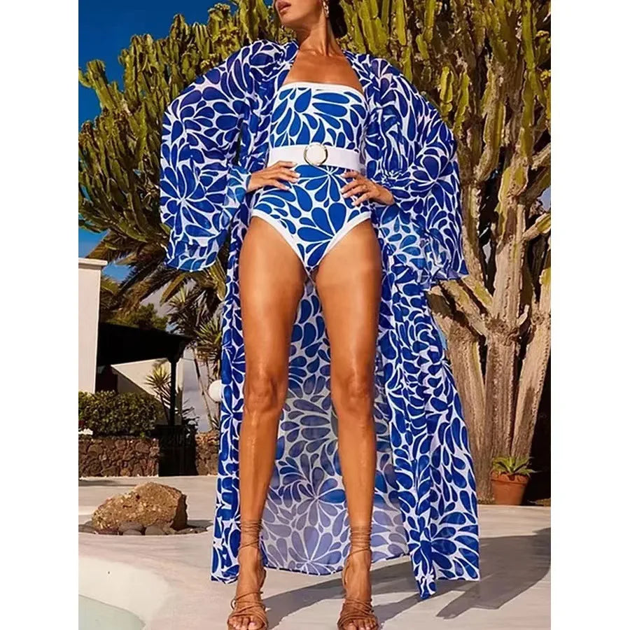 Γυναικείο Ολόσωμο Μαγιό «Riviera» Εμπριμέ