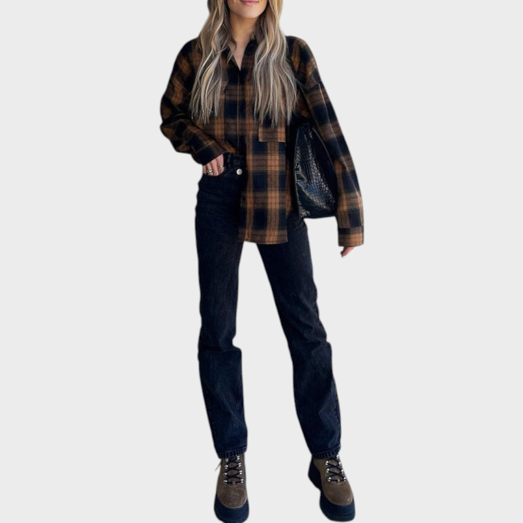 Alaysia | Φλοράλ Μοκα Πλάιν Φλάνελ