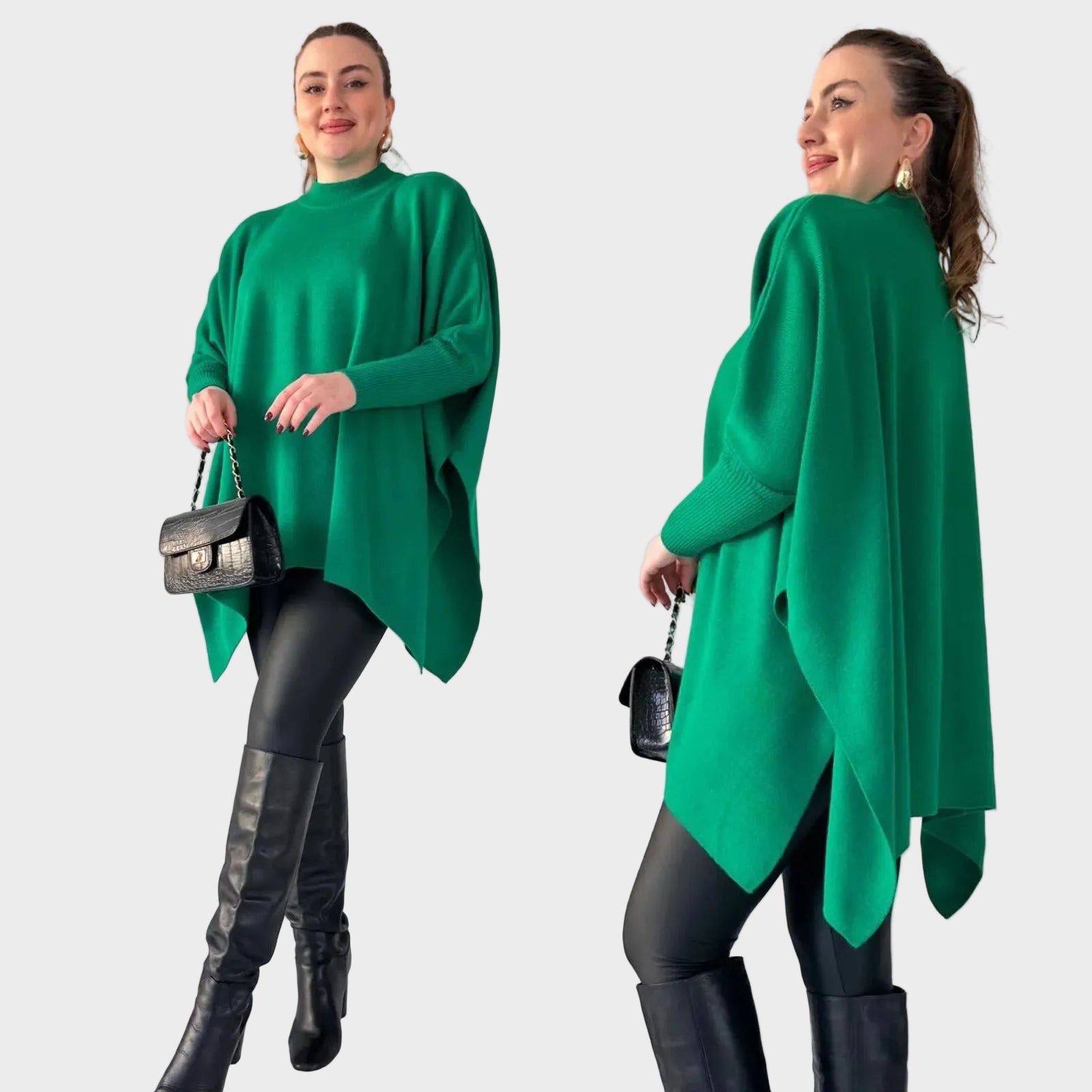 Sadie - Stylish Bat-wing Poncho