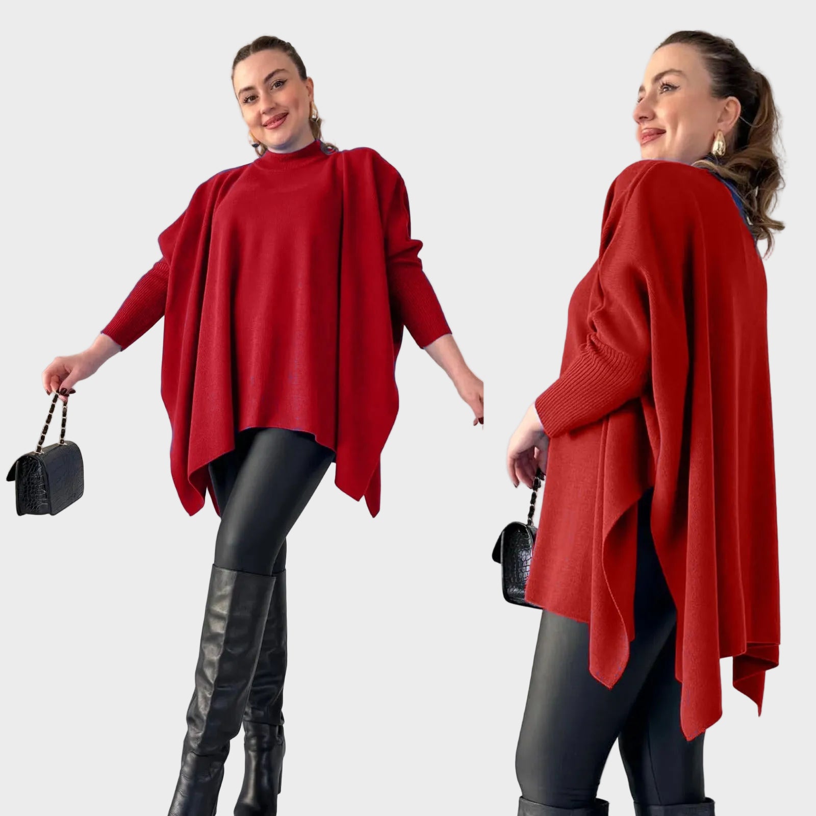 Sadie - Stylish Bat-wing Poncho