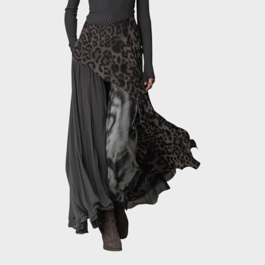 Jazzlyn | Γκρι Πιτ Ράγες Λεοπάρ Σχέδιο Σπασμένο Ακανόνιστο Σαλονάκι