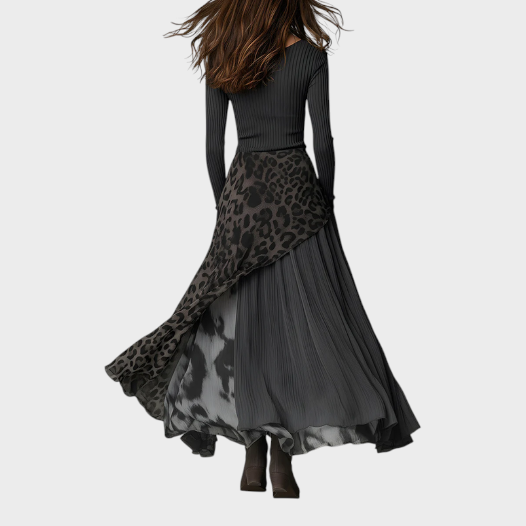 Jazzlyn | Γκρι Πιτ Ράγες Λεοπάρ Σχέδιο Σπασμένο Ακανόνιστο Σαλονάκι