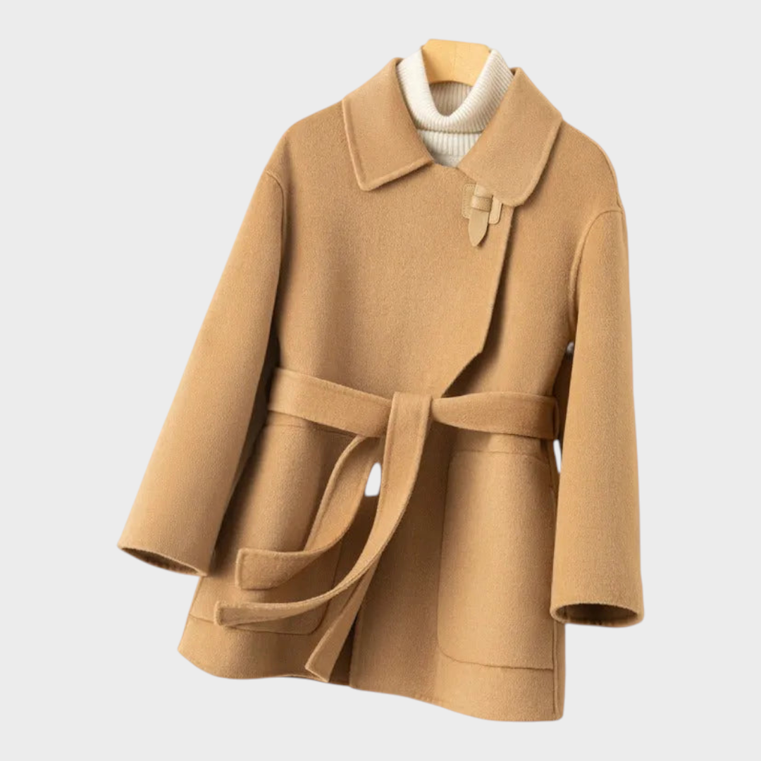 Arianne | Παλτό από Μαλλί με Ζώνη