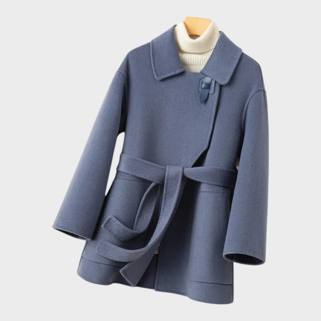 Arianne | Παλτό από Μαλλί με Ζώνη