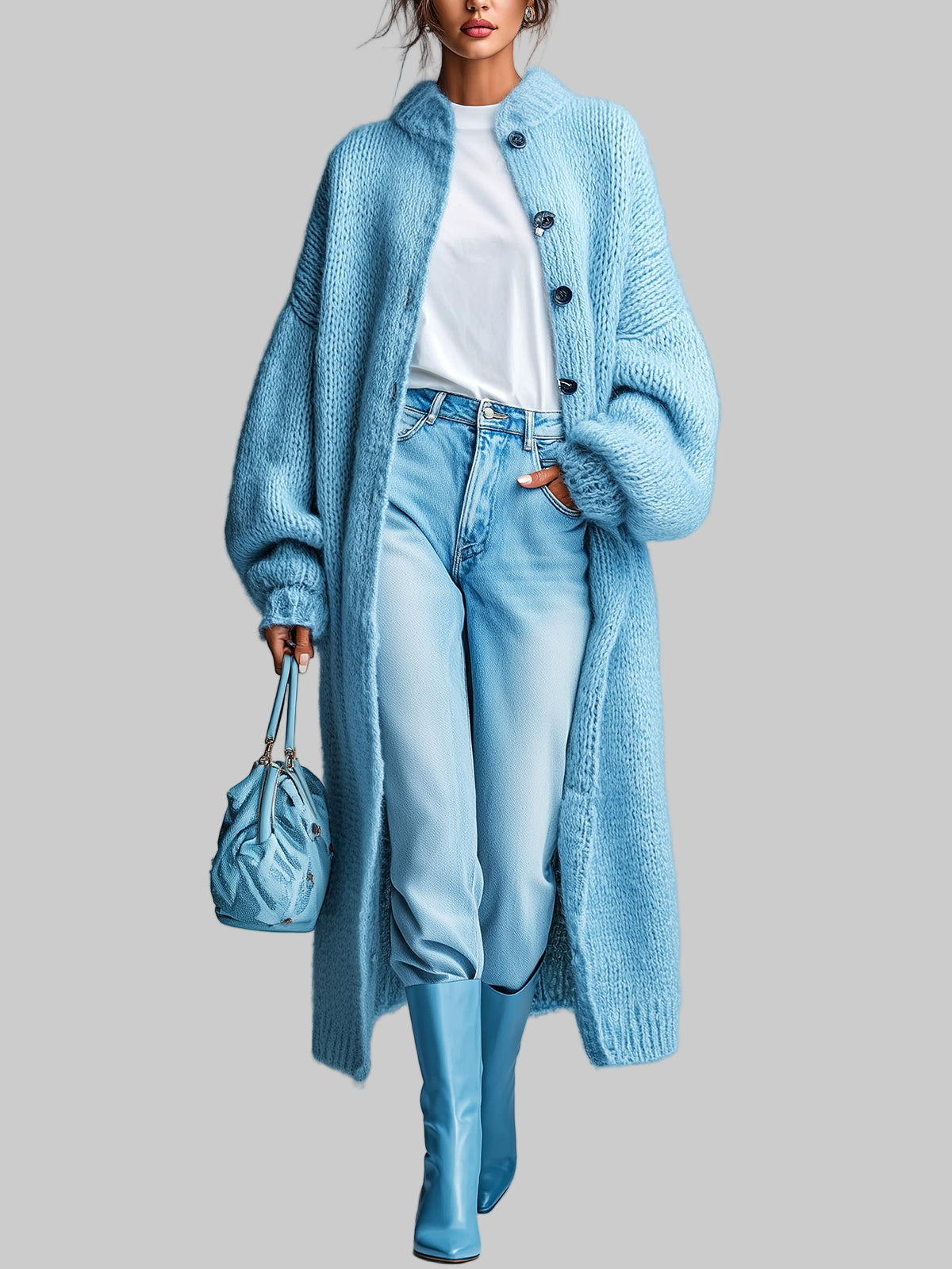 Aveline™ | Ζεστή Πλεκτή Μακριά Ζακέτα