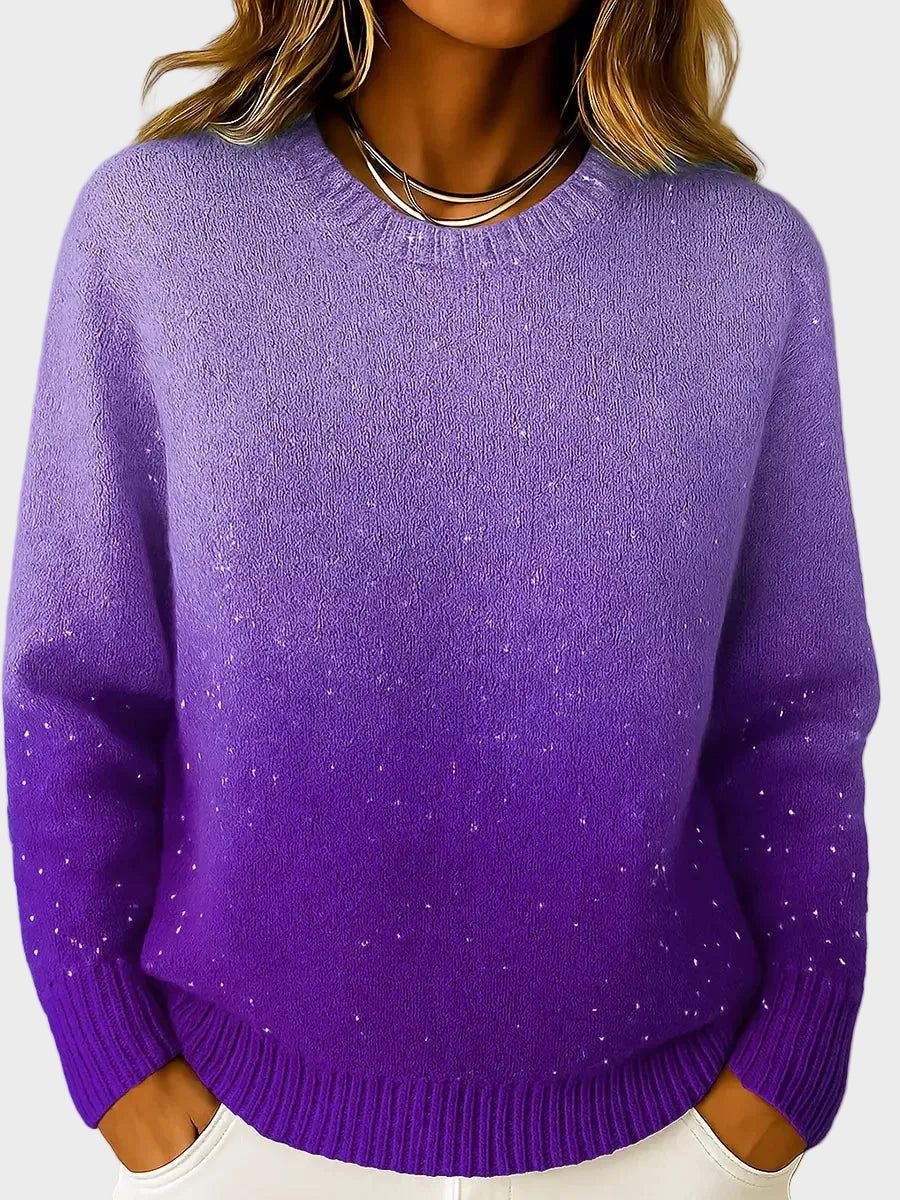 Charice | Γυναικείο Κομψό Πλεκτό Τοπ με Ντεγκραντέ Λάμψη