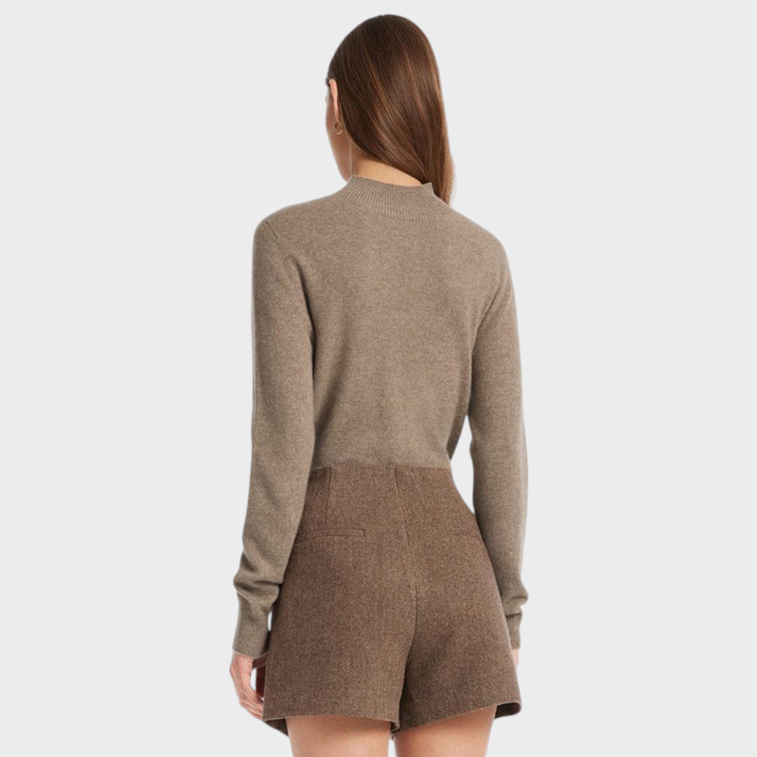 Divine | Γυναικείο Πουλόβερ Cashmere με Ψηλό Λαιμό