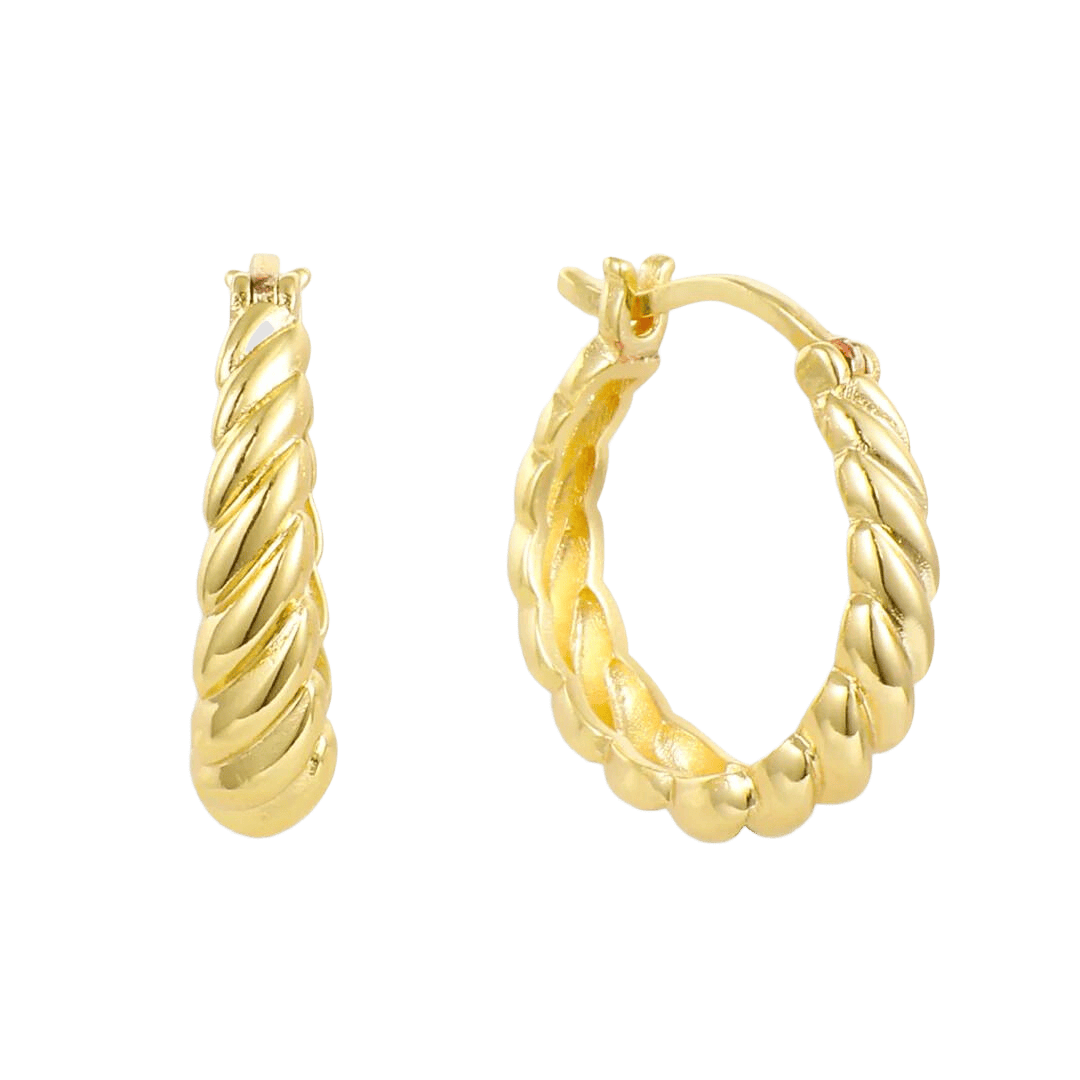 Σκουλαρίκια Στριφτά με Στυλ Twist