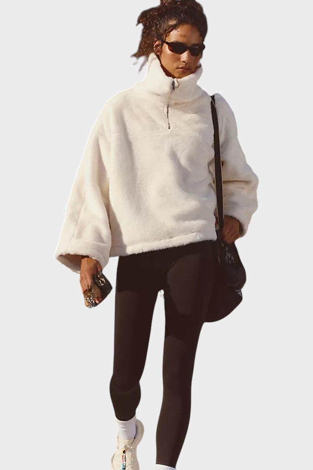 Aileen | Μισό φερμουάρ από συνθετική γούνα