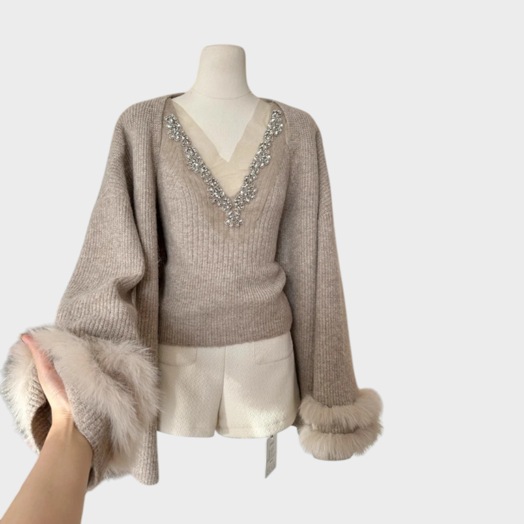 Eira | Διακοσμημένη Μπλούζα με Συντονισμένο Σακάκι