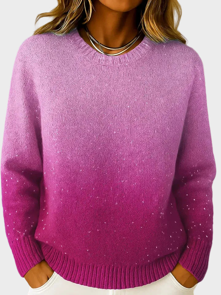 Charice | Γυναικείο Κομψό Πλεκτό Τοπ με Ντεγκραντέ Λάμψη